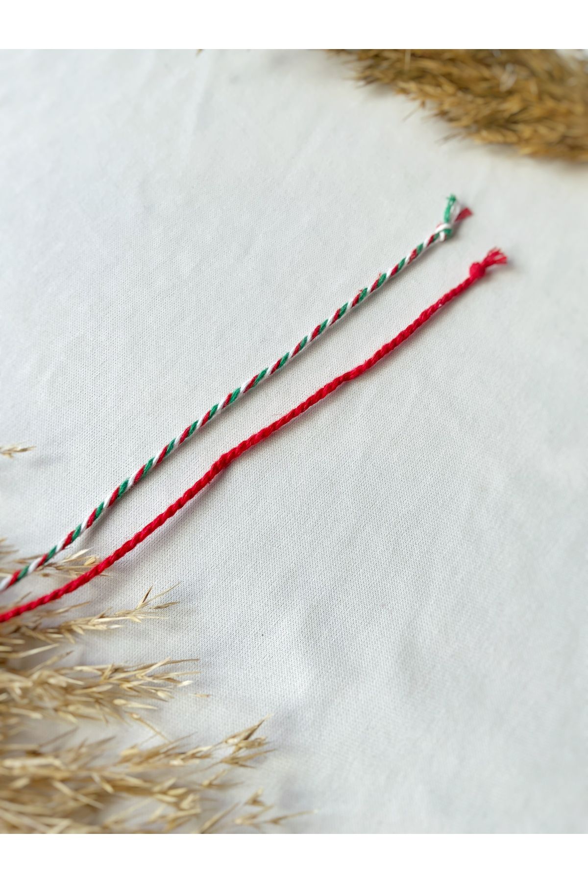 Atölye Merdiven-Set of 2 New Year's Red Luck / Wish Bracelets Cotton String (No Allergy) 3