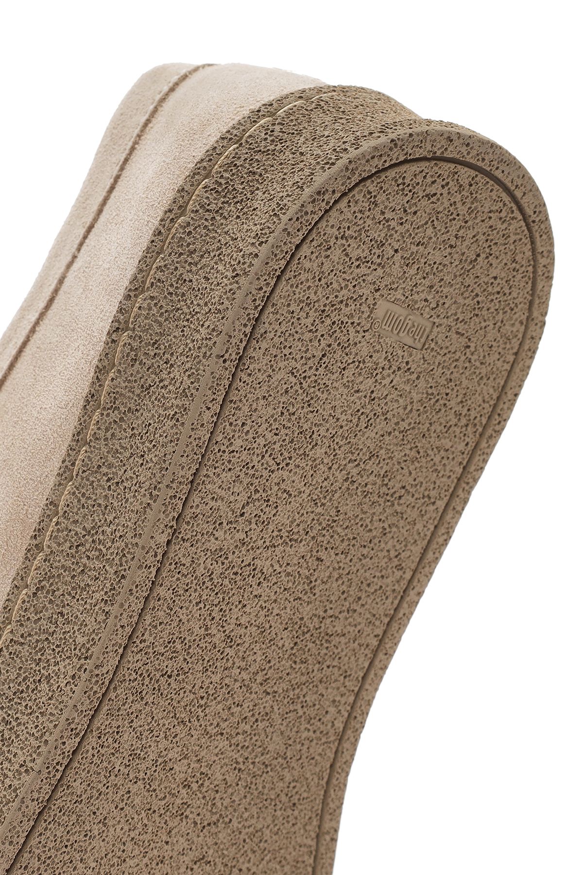 Derimod-Beige Suede Leather Women's Masculine Shoes - 24sfd420310 8