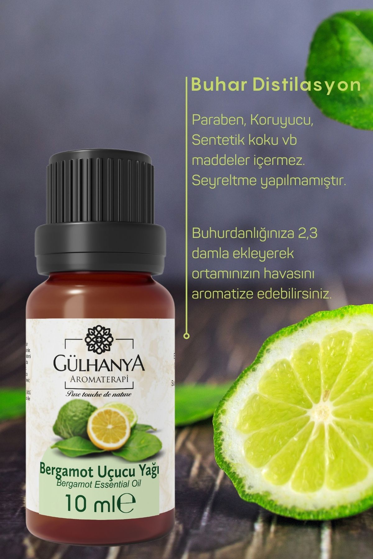 Gülhanya Aromaterapi-10ml Bergamot Essential Oil 3