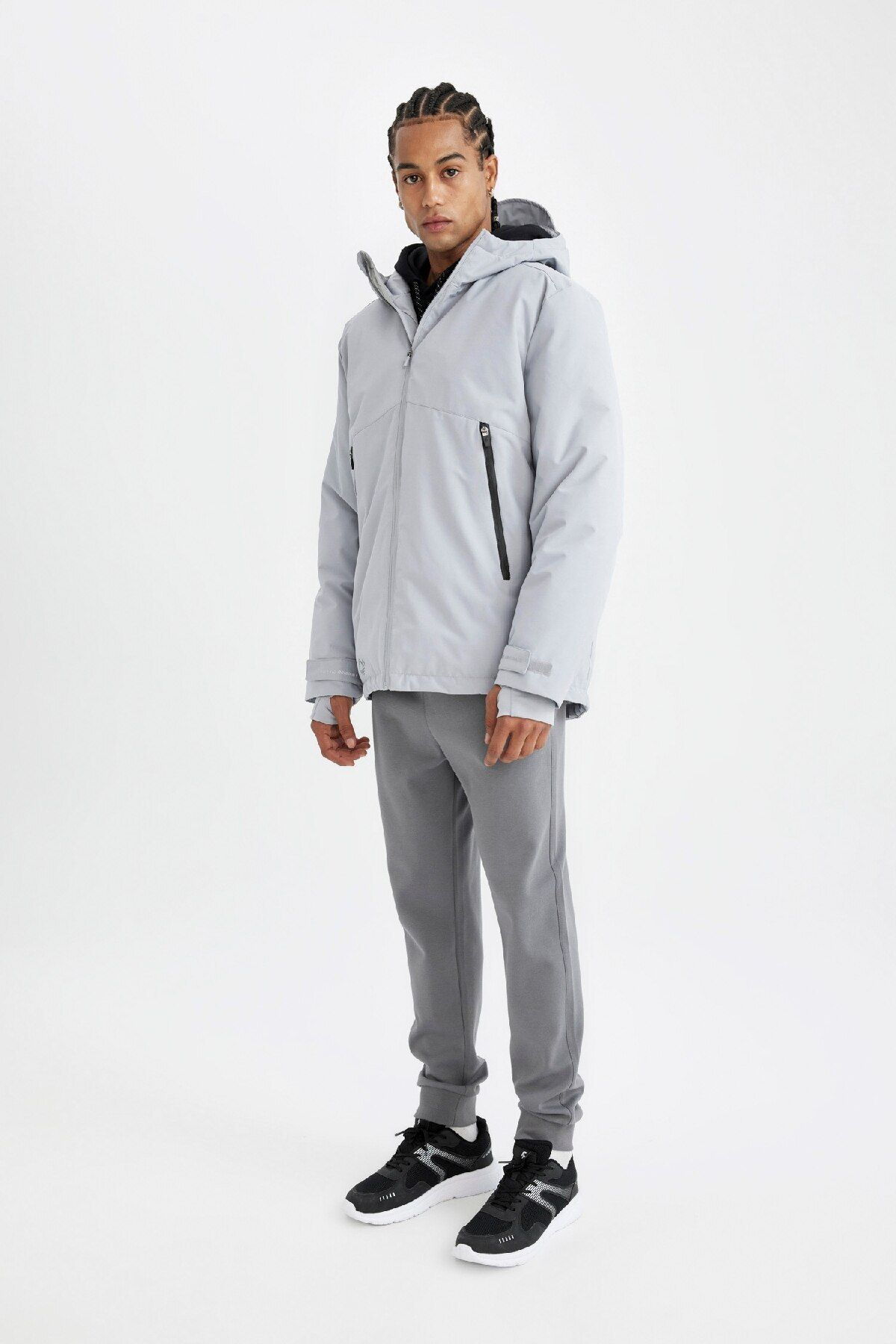 کاپشن ضد آب Fit Water Repulent Regular Fit Hooded Hooded کت ضد آب C6056ax24wn Defacto