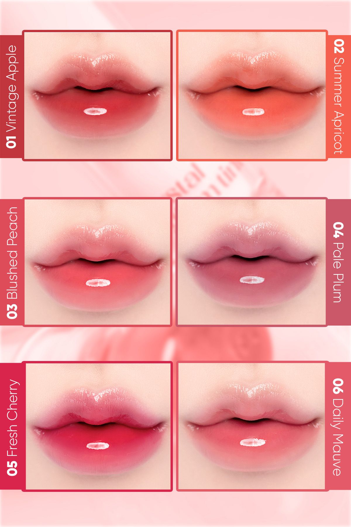 CLIO-Stick-Free Intense Luminous Tint Clio Crystal Glam Tint (01 Vintage Apple) 4