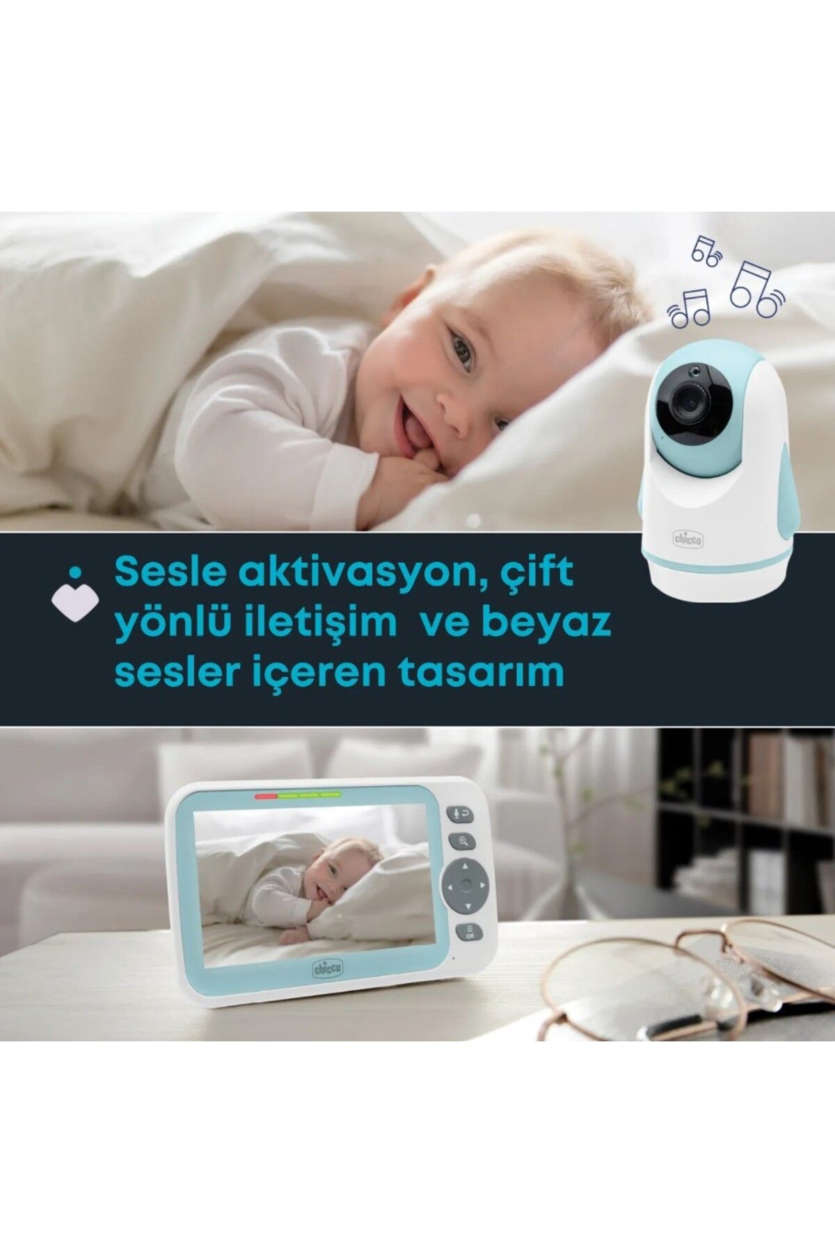 Chicco doremodam Chicco Evolution Kameralı Akıllı Bebek Telsizi