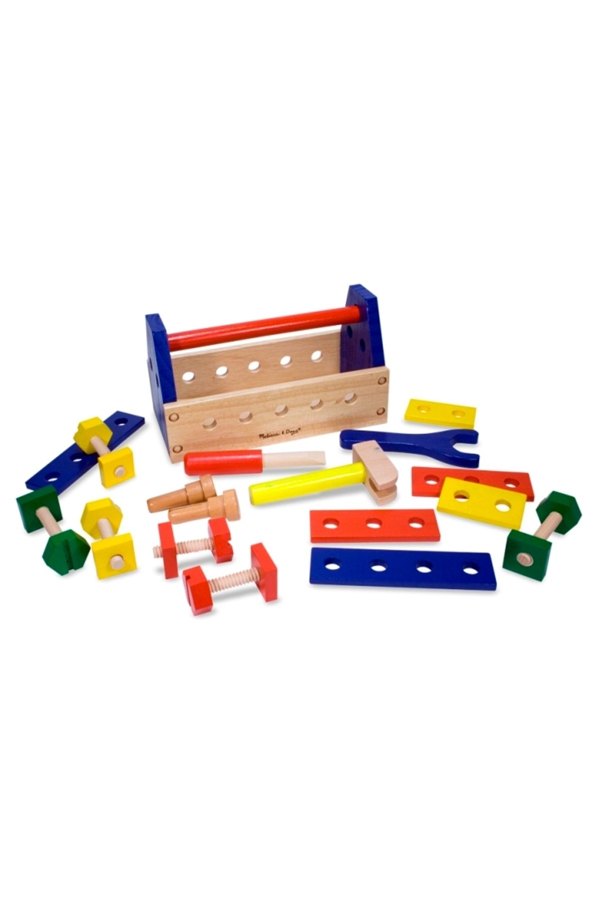 اسباب بازی های چوبی سفید Melissa Doug کیف تنظیم Melissa & Doug