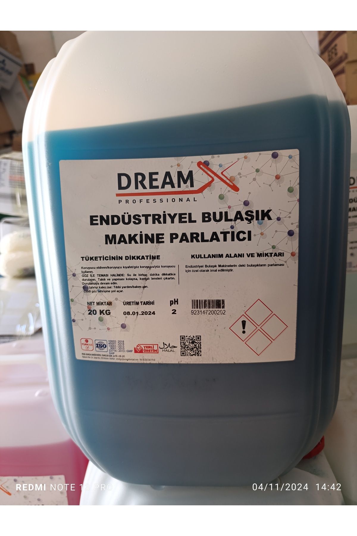 Dream Bulaşık Makinesi Parlatıcısı 20kg