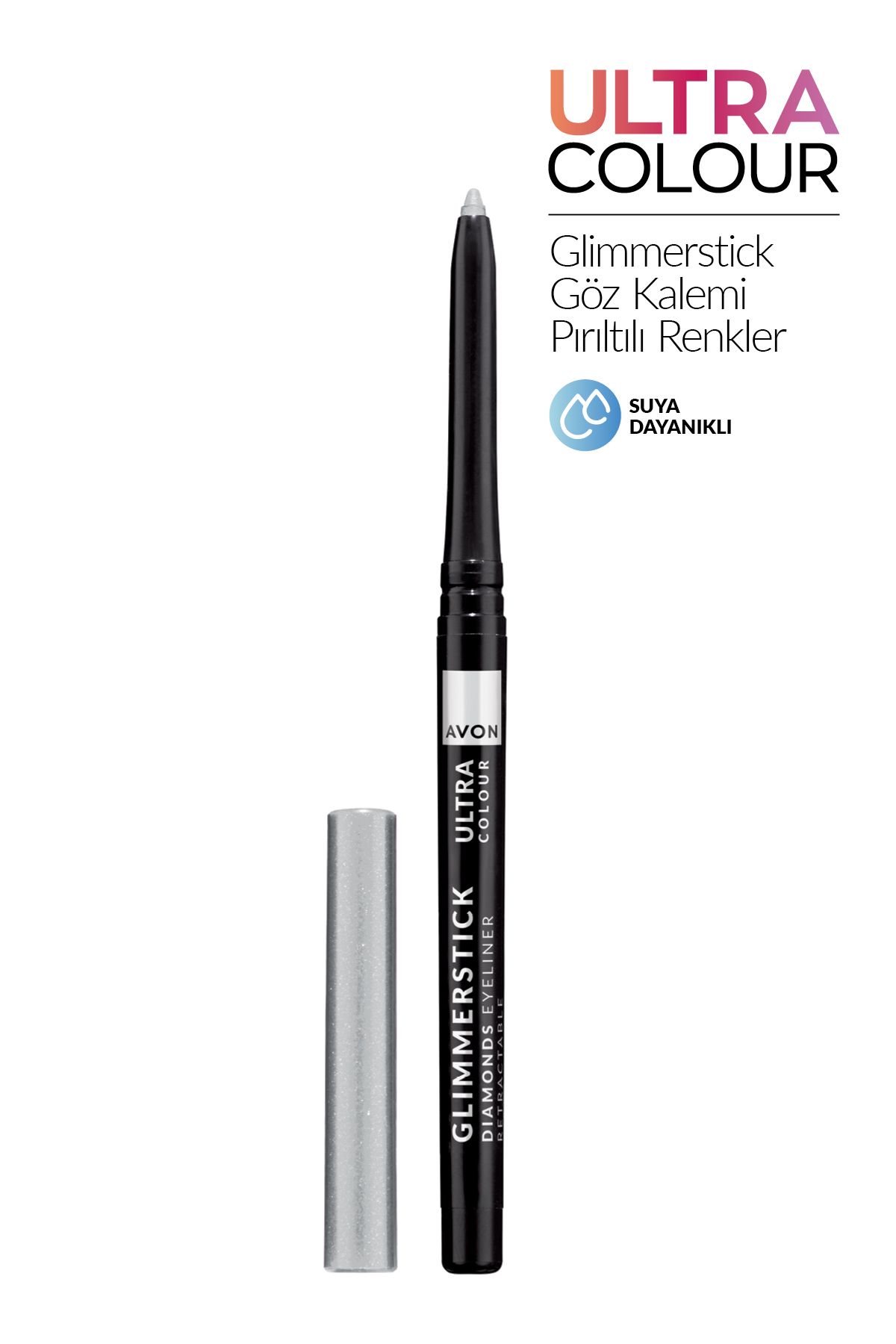 AVON Glimmerstick Pırıltılı Renkler Asansörlü Göz Kalemi Silver Lights