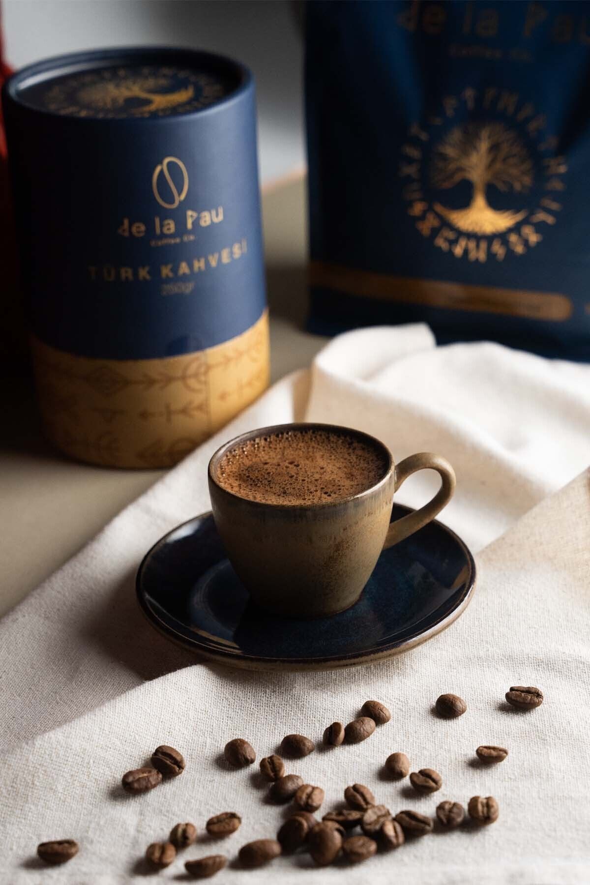 DELAPAU-Turkish Coffee Premium Freshly Ground Special Cylinder Box with Plenty of Foam 250 gr 5