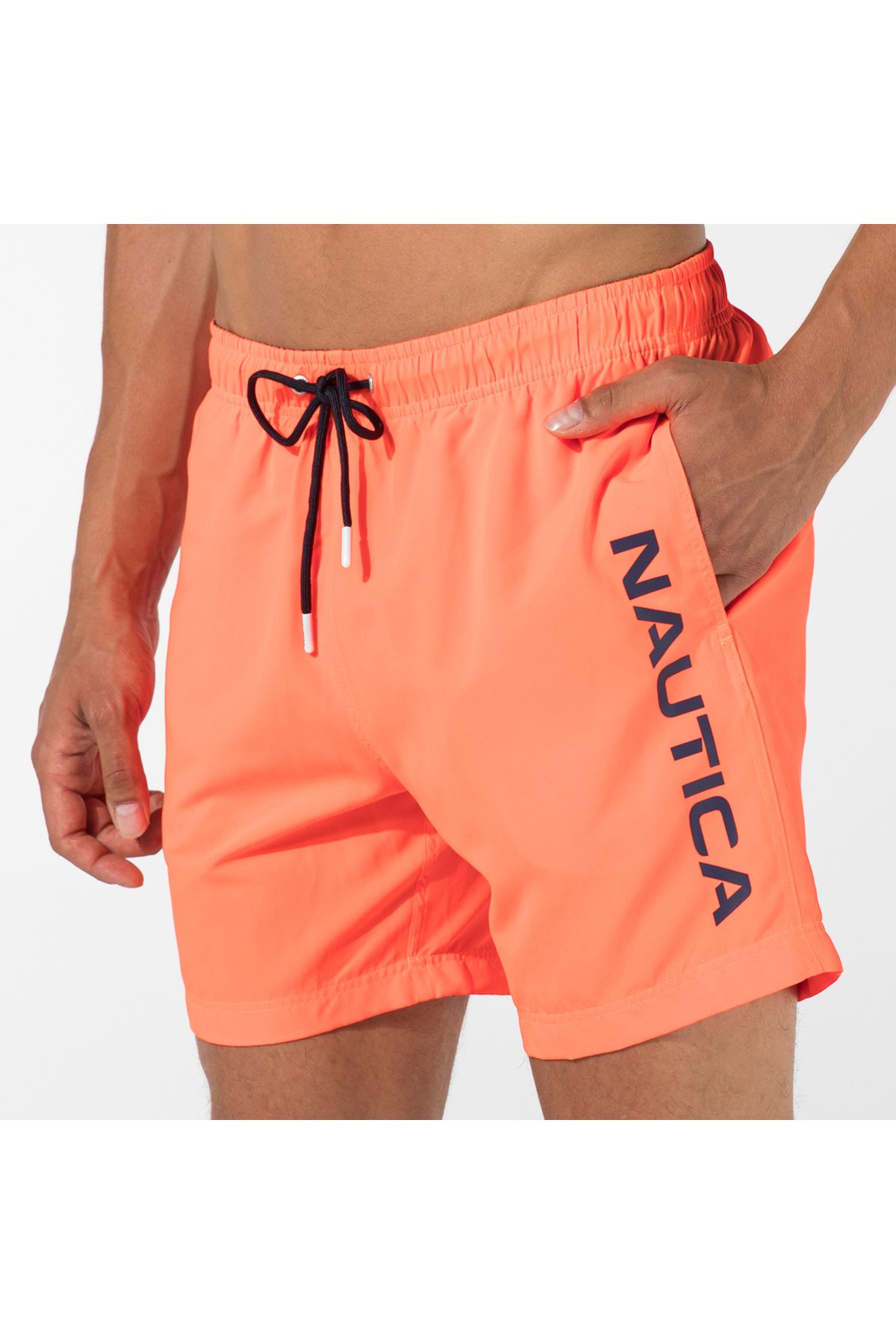 شلوارک شنا نارنجی مردانه شورت لباس Nautica