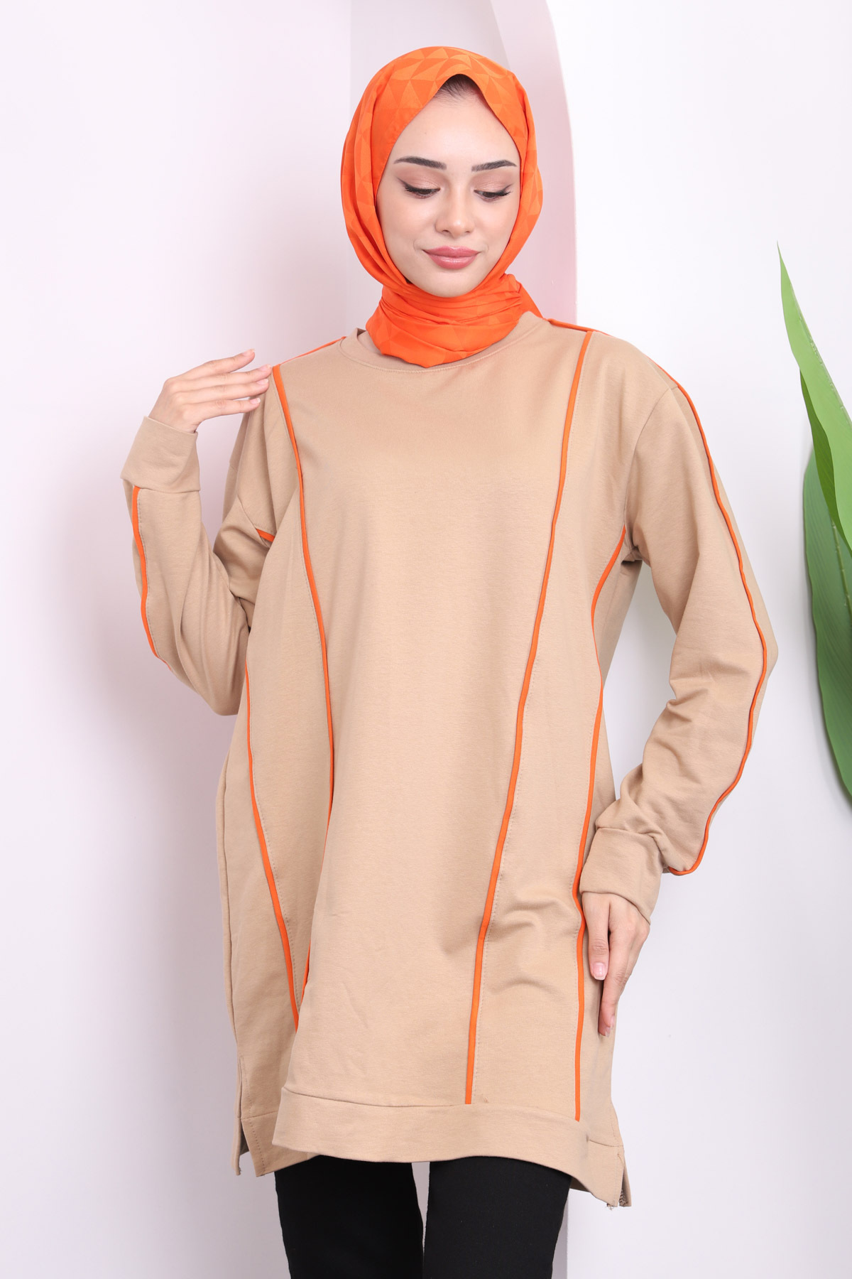 İmajButik-Biscuit Two Thread Tunic with Front Stripe 2