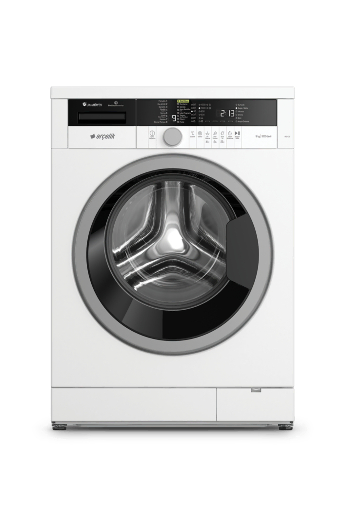 Arçelik 9121 CS 9kg 1200 DEVİR PROSMART MOTOR ÇİFT SU JETİ SİSTEMİ A SINIFI ENERJİ