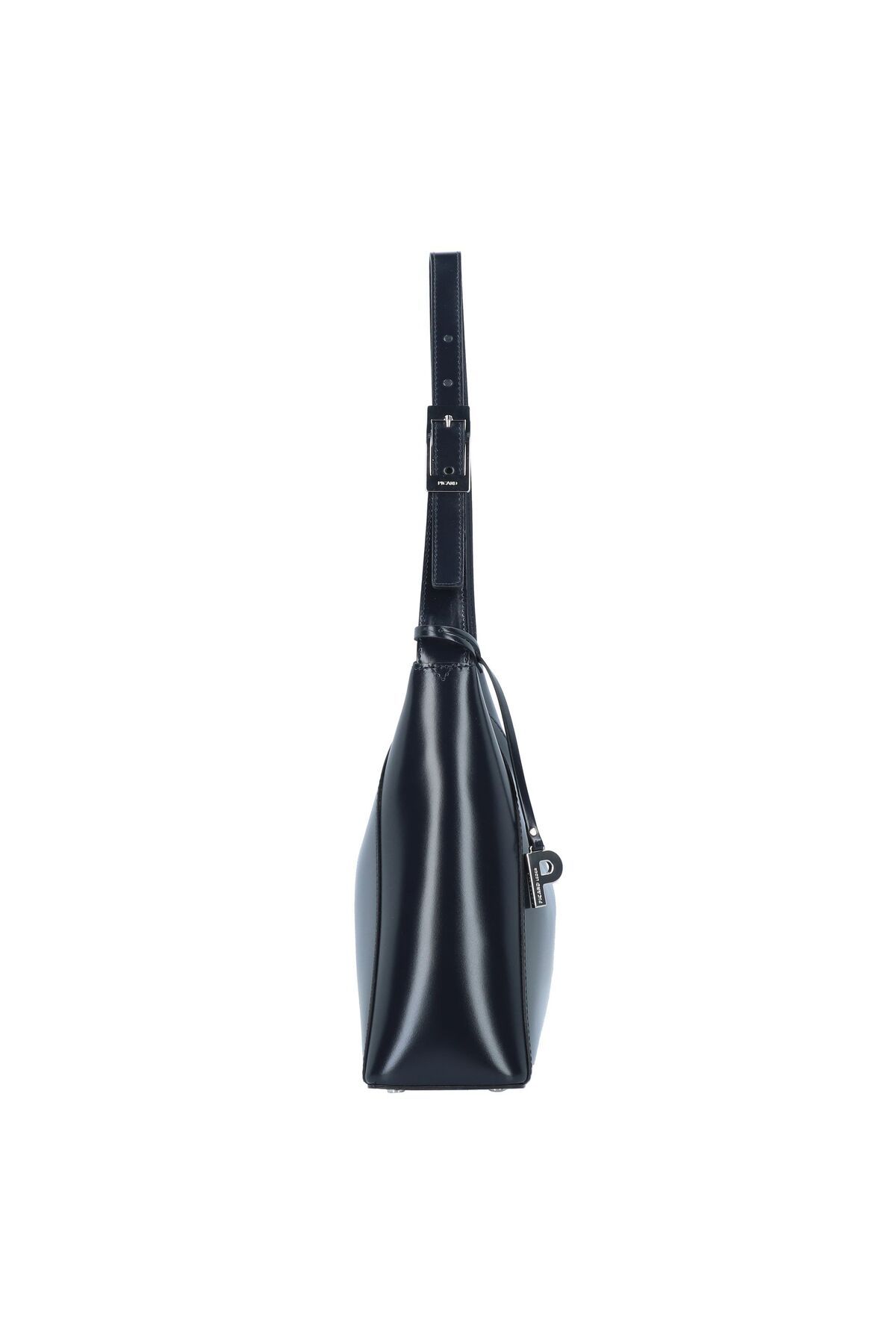 Picard-Black Tie Shoulder Bag Leather 34 cm 3