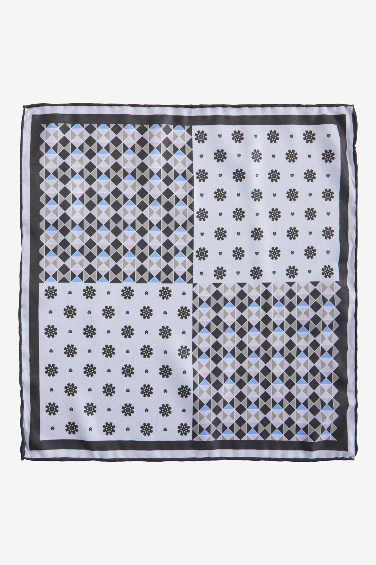 ALTINYILDIZ CLASSICS-Men's Grey-Black Handkerchief 2