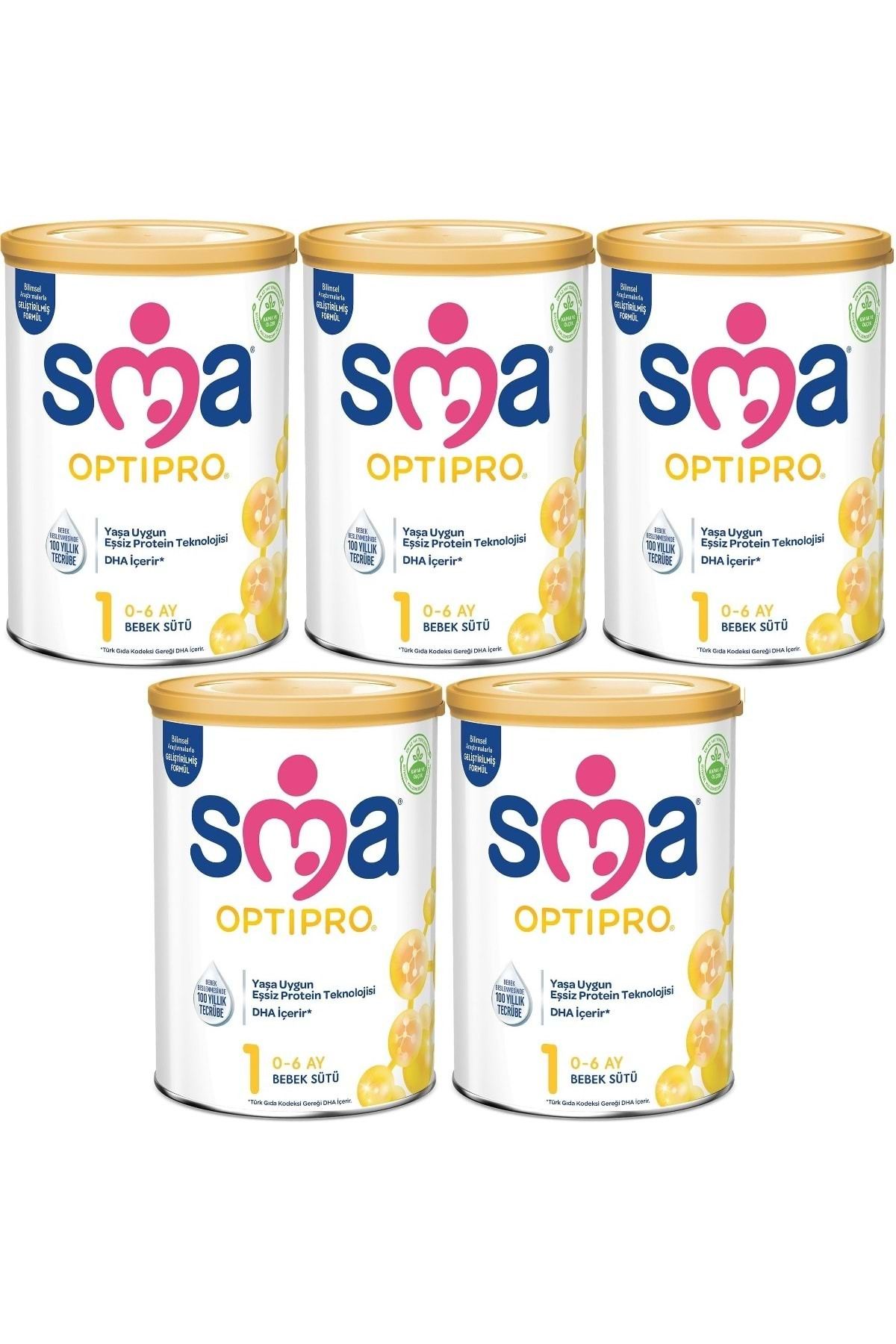 SMA Optipro 800GR No:1 Baby Milk (0-6 ماهه) (ست 5 تایی)