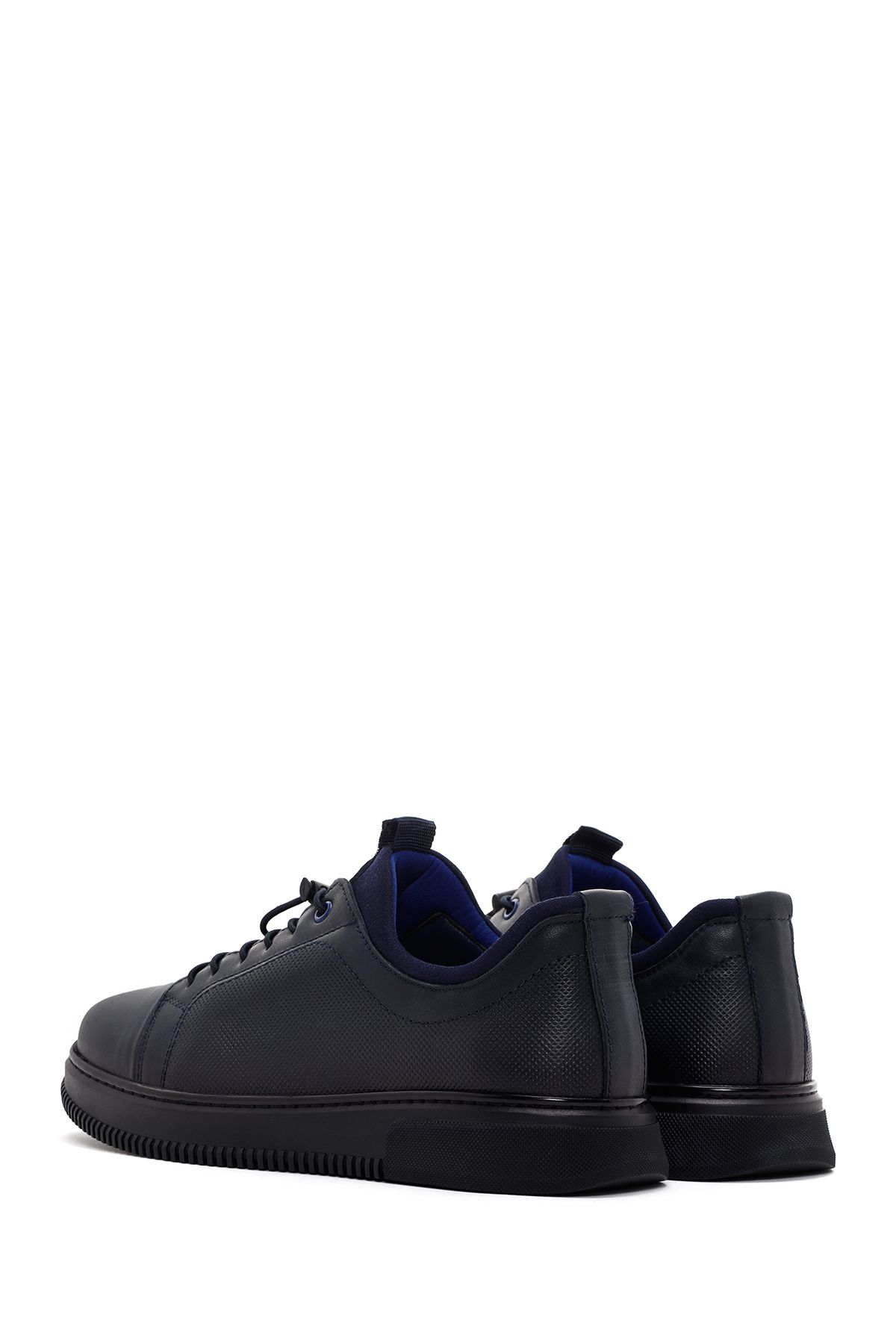 Derimod-Navy Blue Leather Sneaker - Lace-up, Men's, 24WFD 676026 5