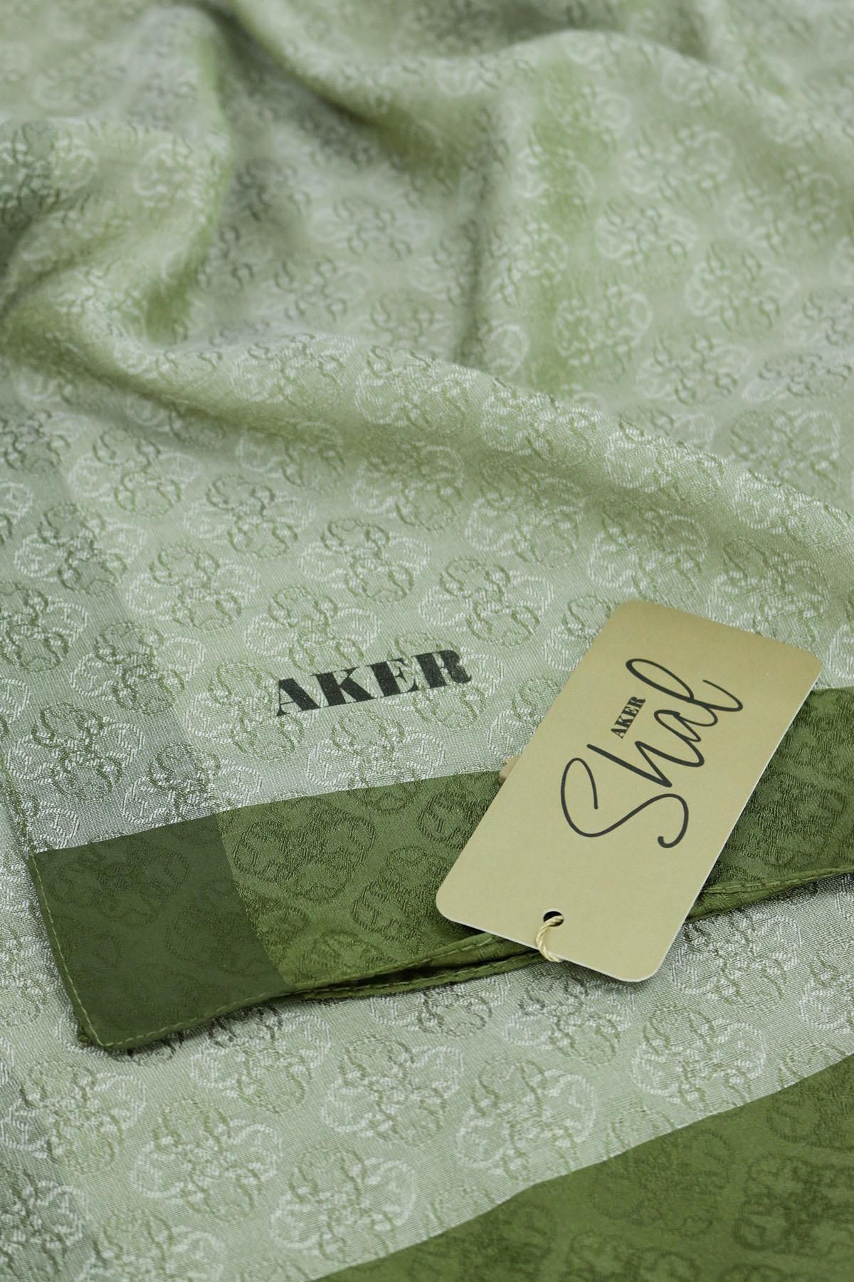 Aker-Şal jacquard monogram - 6060900 -951 - Kaki 1