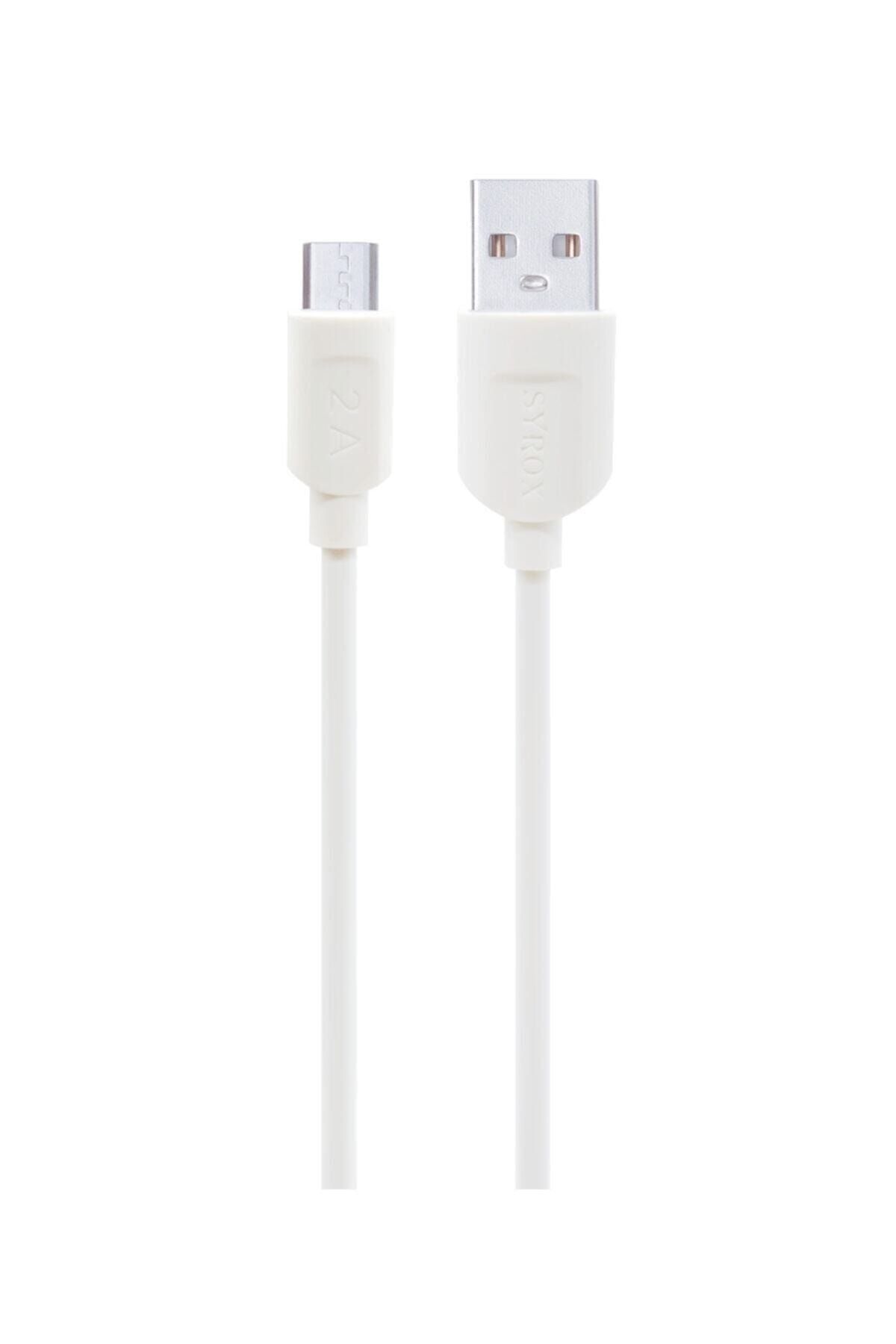 Syrox C65 Micro Usb 2.0 Amper Hızlı Şarj Kablosu, Samsung Ve Android Uyumlu Uzun Ömürlü 100 Cm