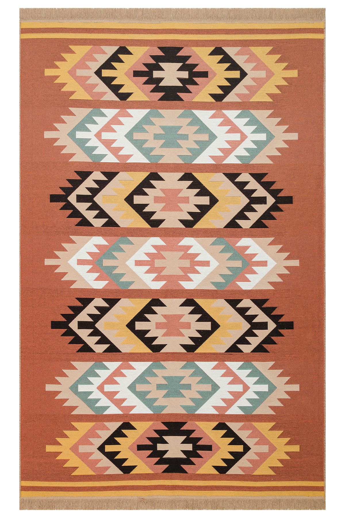 Eko Halı MAYER HALI ARYA 39 MULTY Yıkanabilir Çift Taraflı Modern Desenli Dokuma Kilim