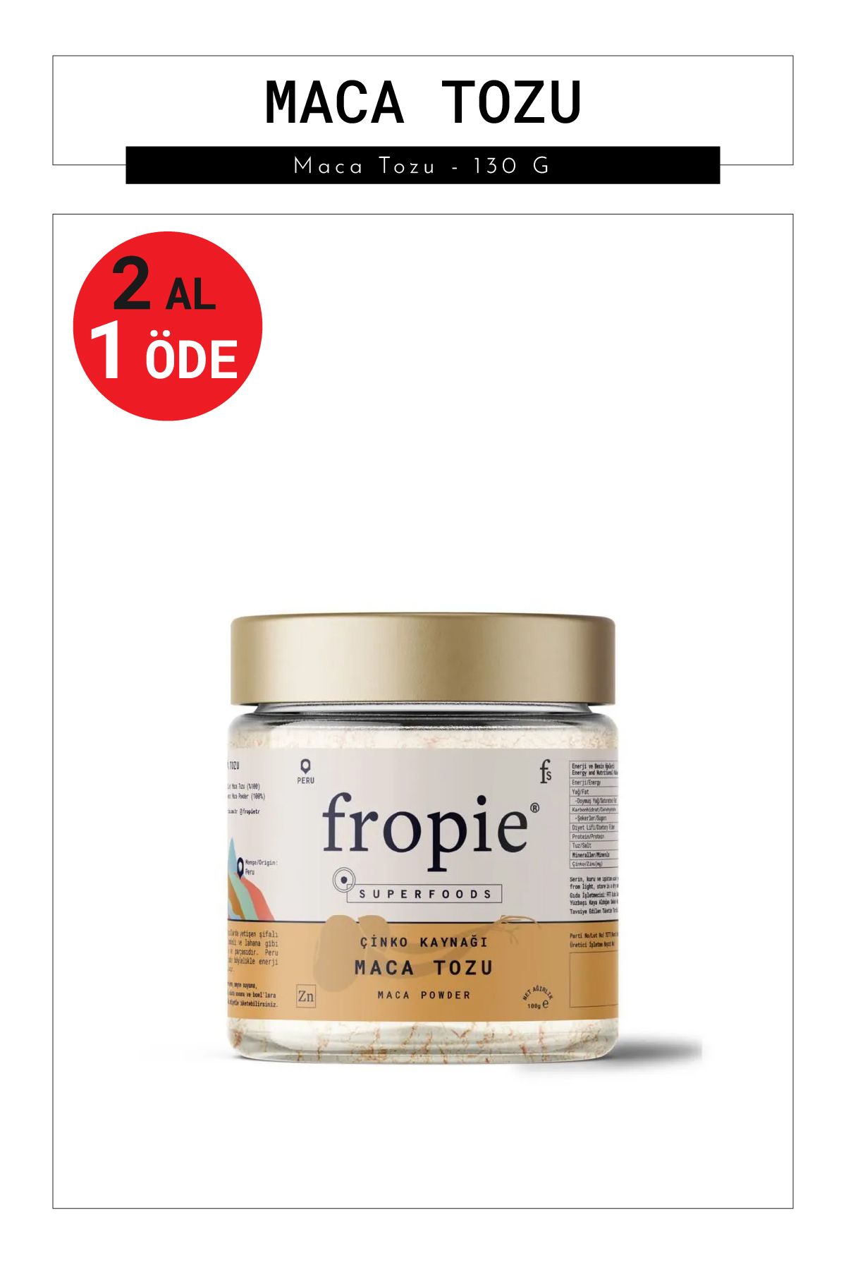 FROPİE Maca Tozu - 130 G