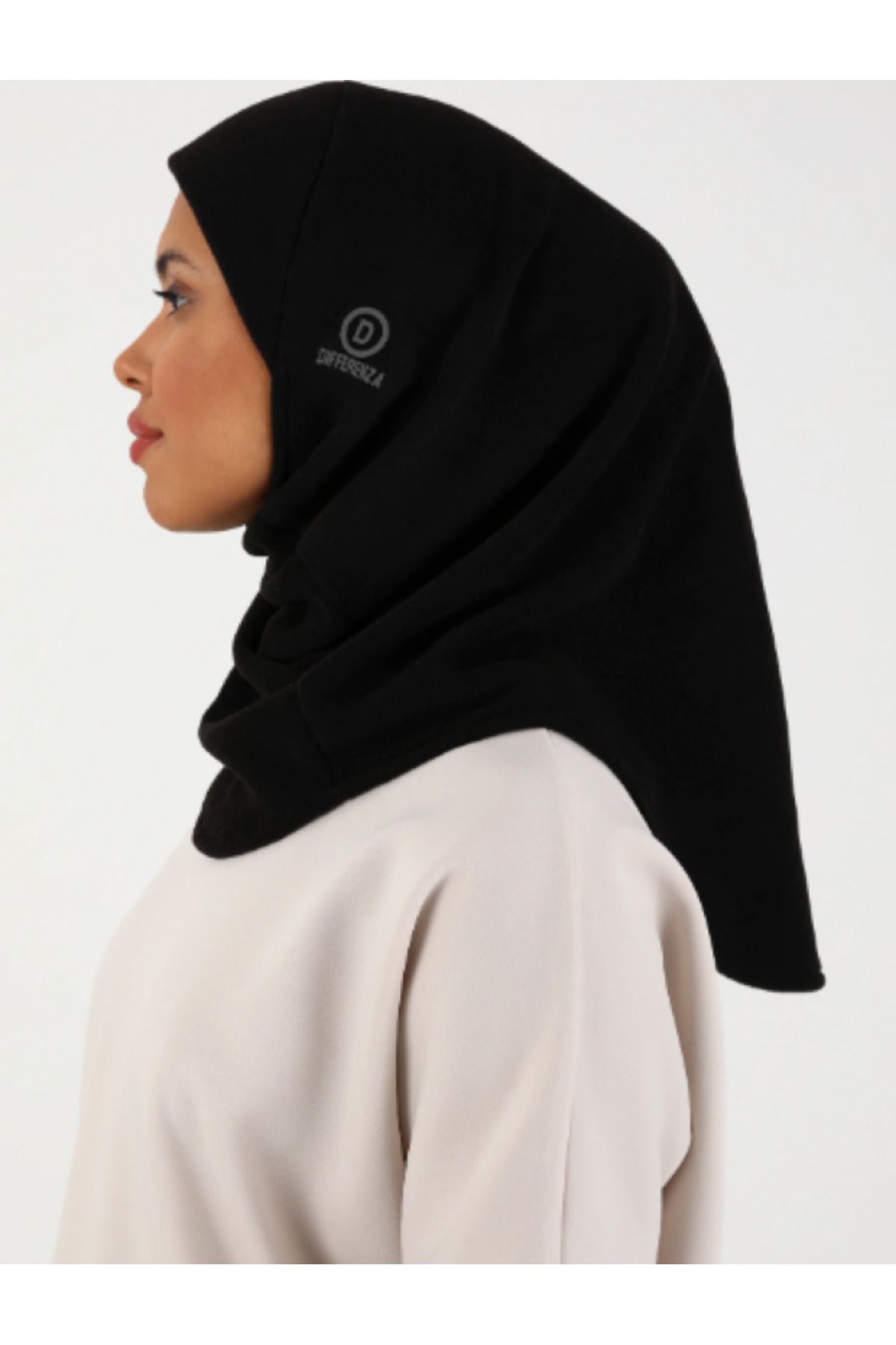 Differenza-Boneta cu holograma Hijab neagra - Polar termic 6