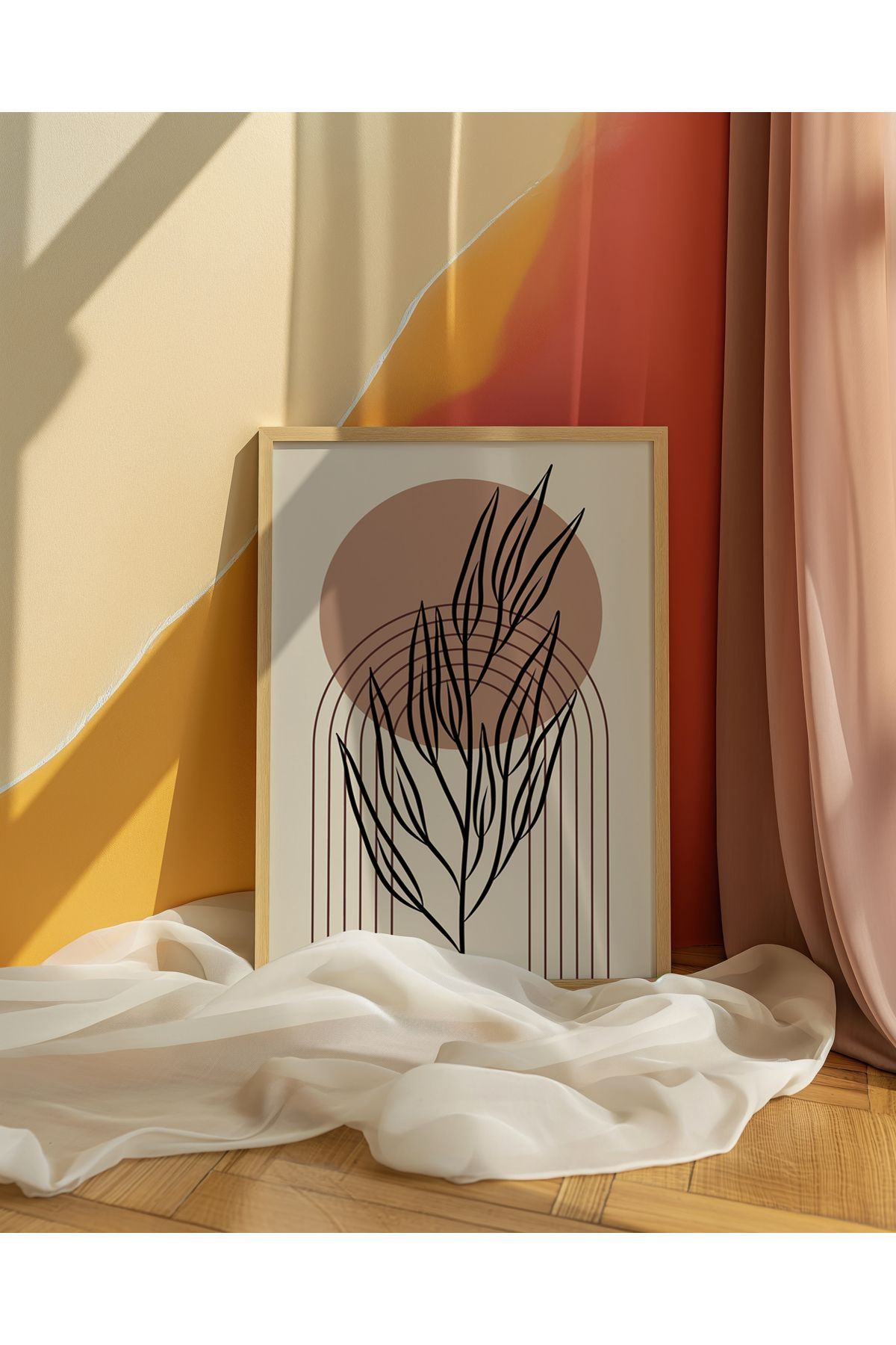 CANVASUM-Minimalist Line Art Boho Frameless Set of 3 Table 4