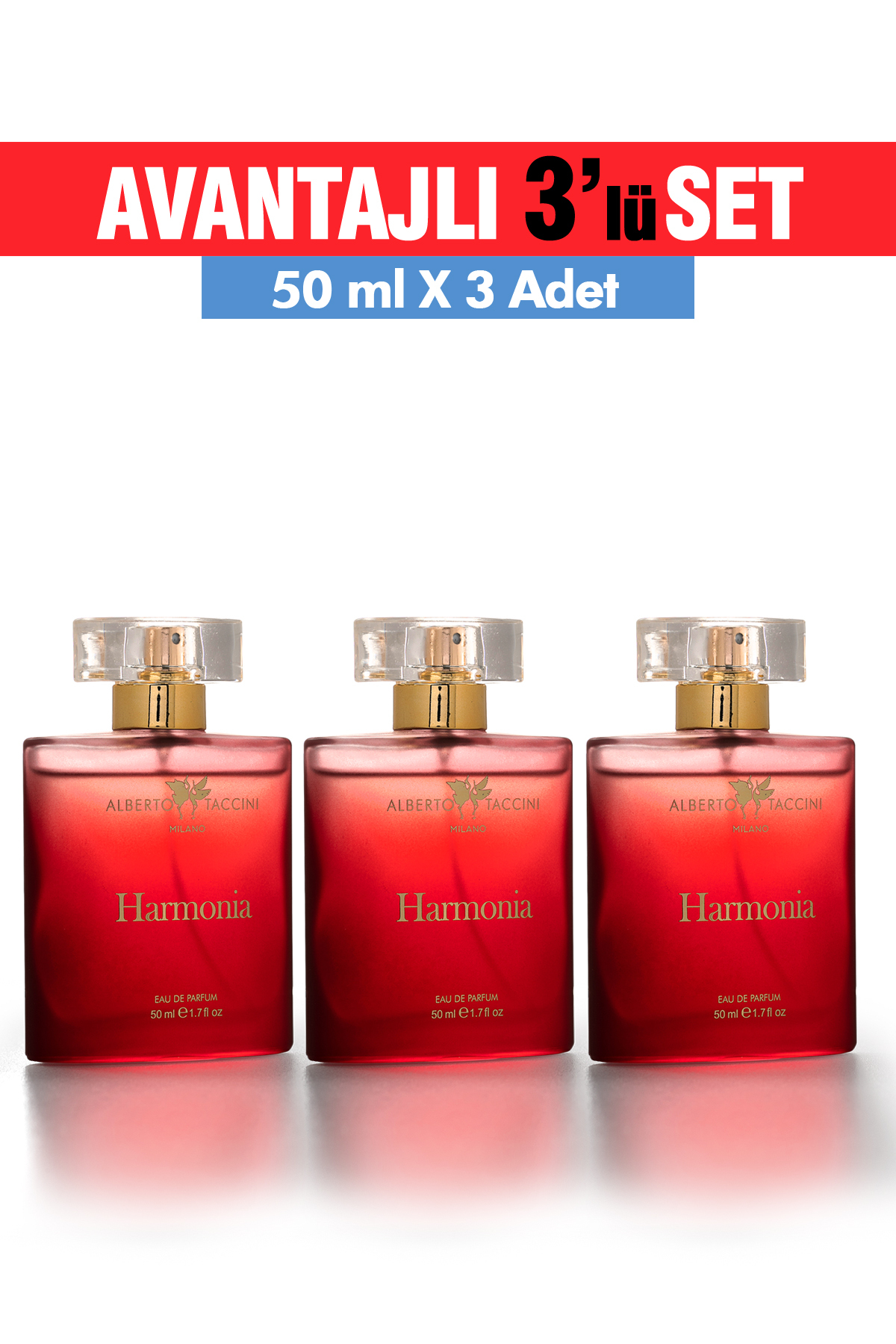 عطر زنانه آلبرتو تاچینی هارمونیا، مجموعه ۳ تکه، ۵۰ میلی‌لیتر — CRS88812 — تصویر 2 از 7