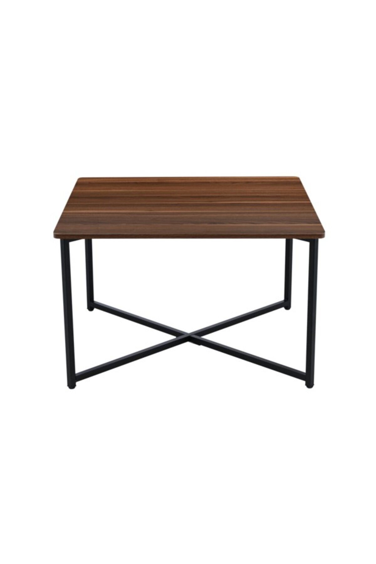 micasa-Melamine Top Square Shaped Table CJ-23103B WALNUT 2