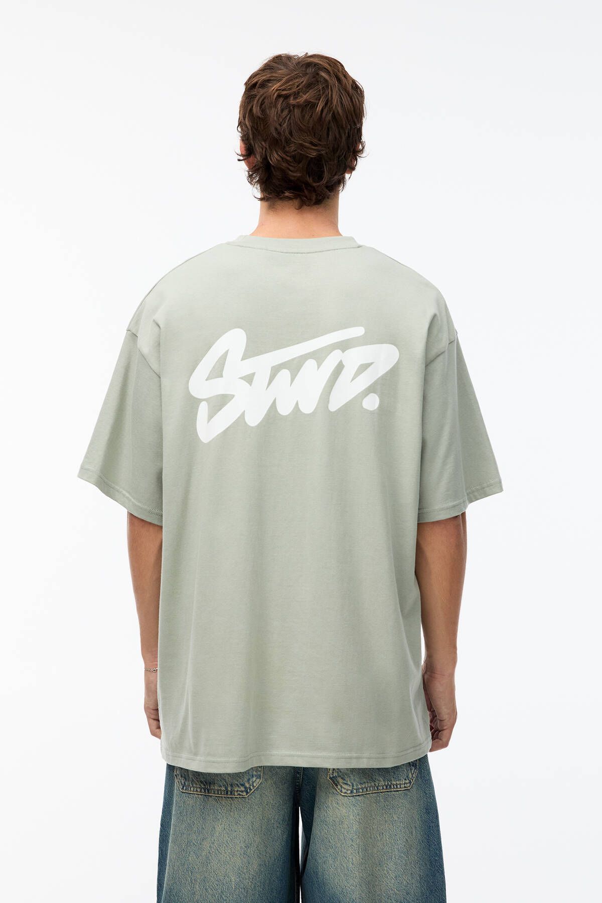 Pull & Bear-T-shirt with STWD logo 5