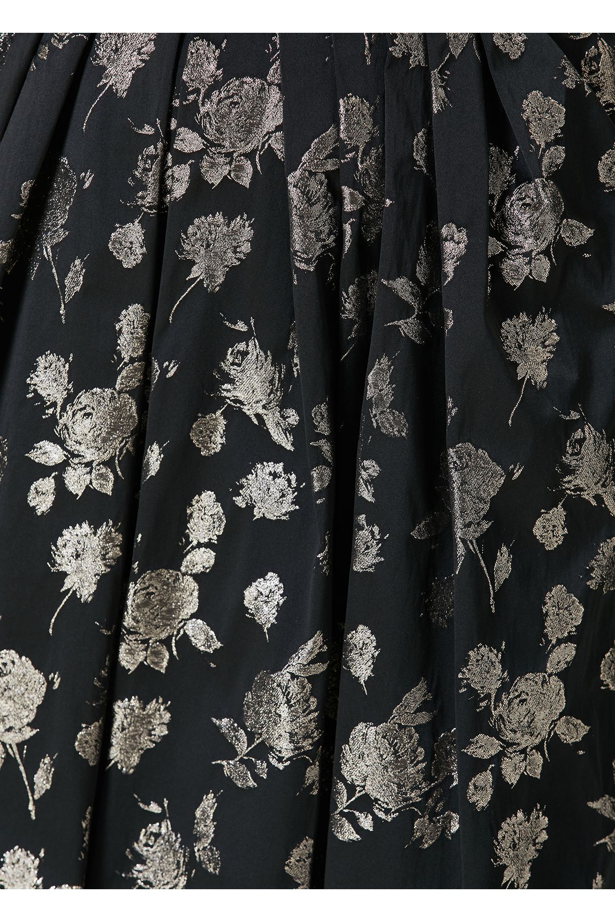 Dice Kayek-Black Patterned Midi Skirt Size: 38 4