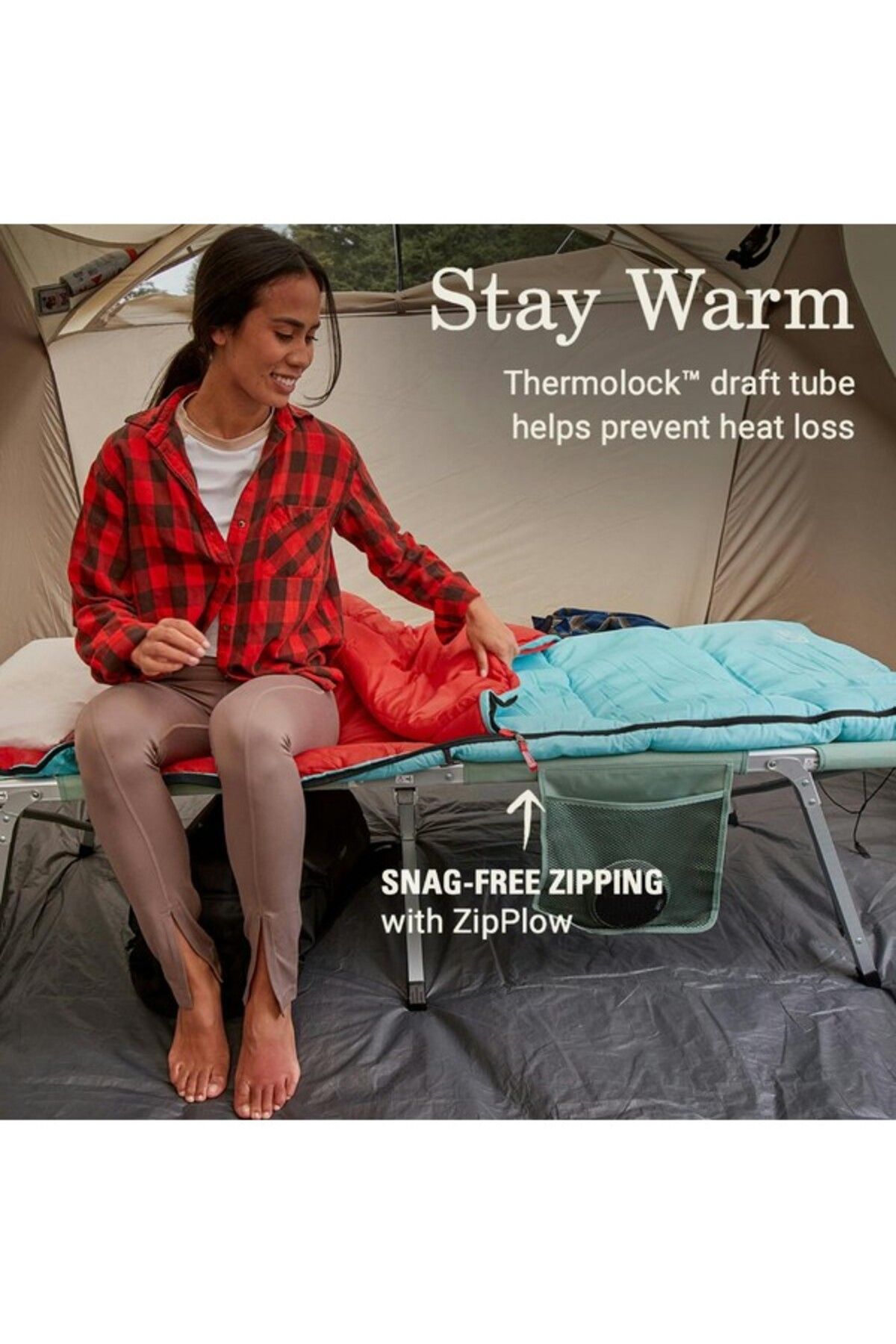 Coleman-Flatlands 50°F Rectangular Sleeping Bag 33 x 75inch 3