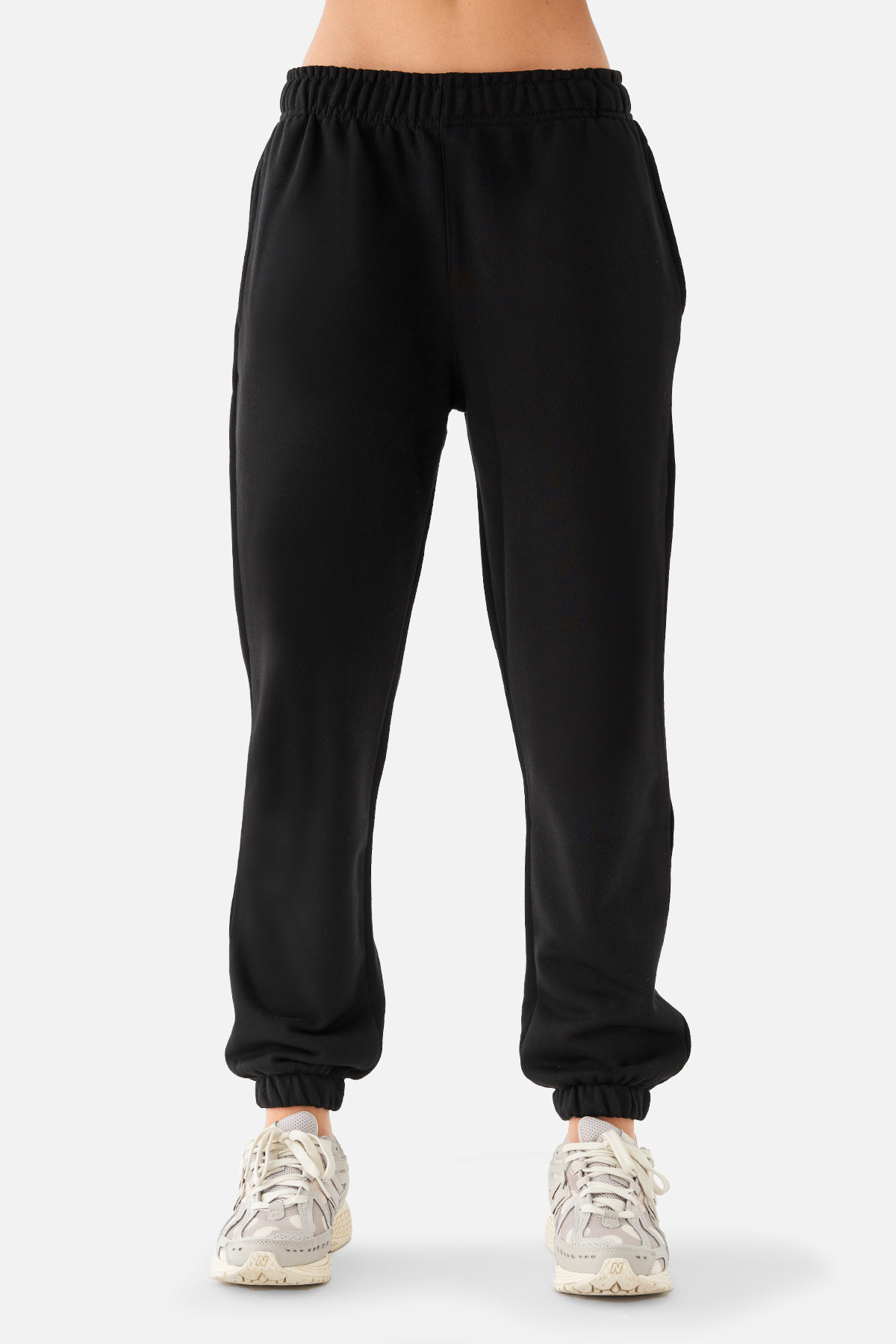 Superstacy-Mia Oversize Black Jogger Sweatpants 4