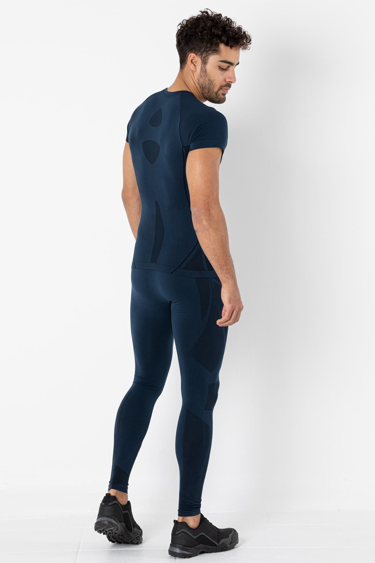 MioFit-Tricou sport cu mânecă scurtă fără cusături Cool Dry pentru bărbați 7