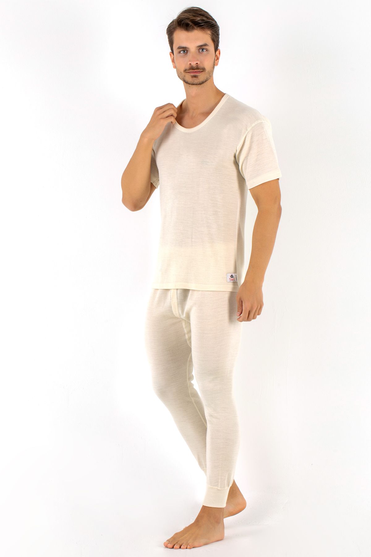 Miorre-Pure Wool Men's Short Sleeve Undershirt 6
