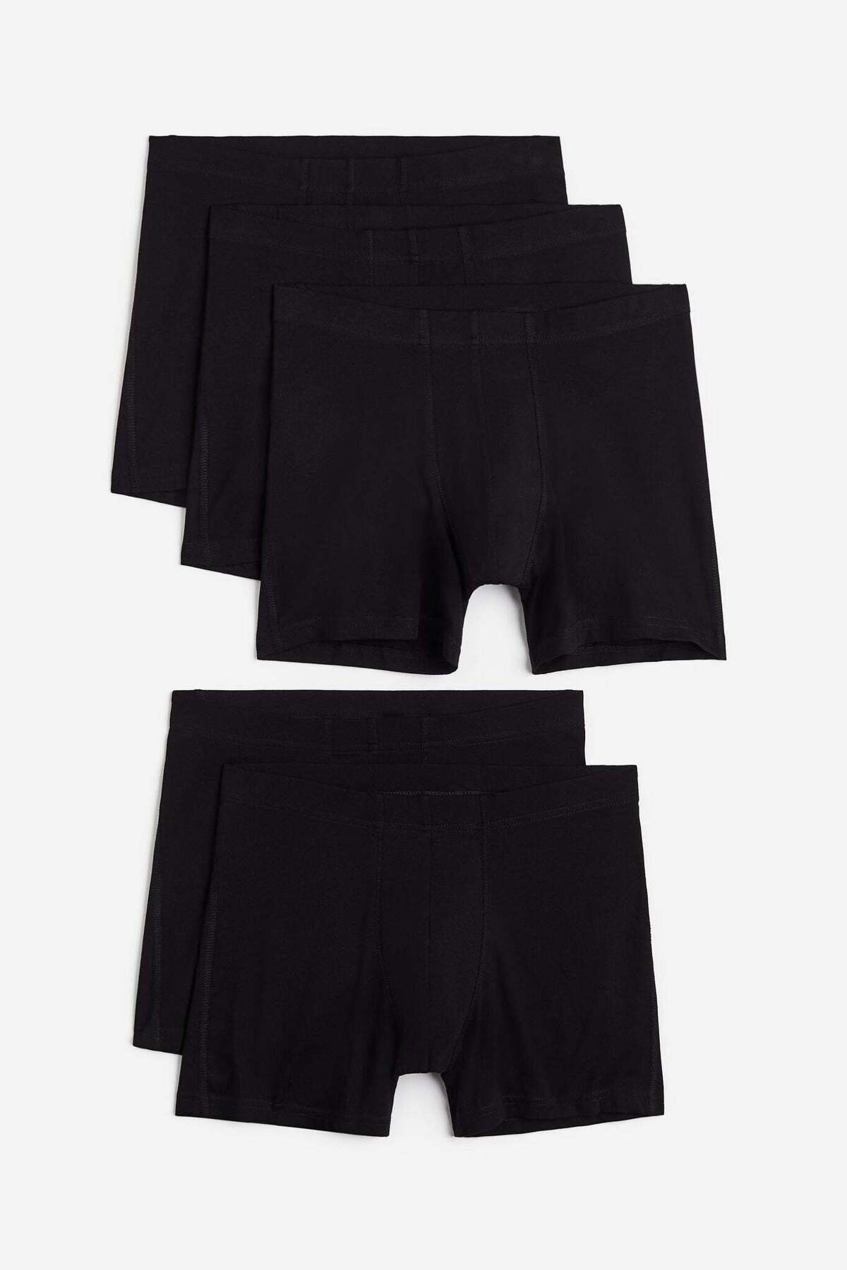 H&M-مجموعة من 5 سراويل قطنية 4