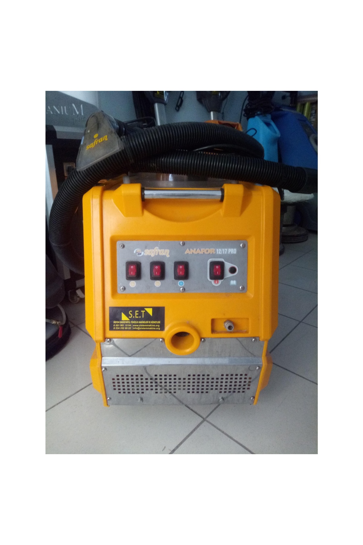 SET-SAFRAN Anafor Safran 12/17 Pro Koltuk ve HALI Yıkama Makinesi