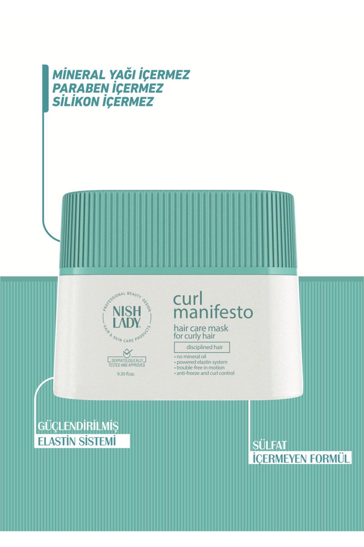 Curl Manifesto Kıvırcık ve Dalgalı Saçlara Özel Kolay Tarama Sağlayan Nemlendirici Yumuşatıcı Maske — 8682035089339 — تصویر 2 از 6