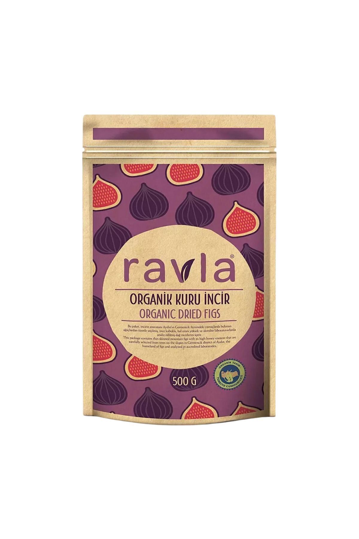 Ravla Kuru İncir (Organik Sertifikalı ve Pestisit Aflatoksin Analizli) - 500g