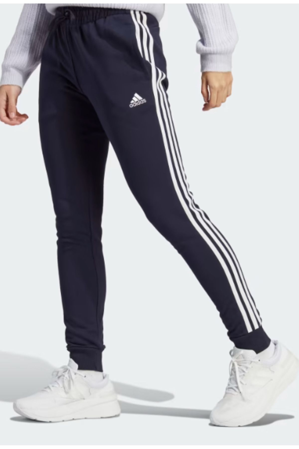 adidas Essentials 3-Stripes French Terry Cuffed Eşofman Altı