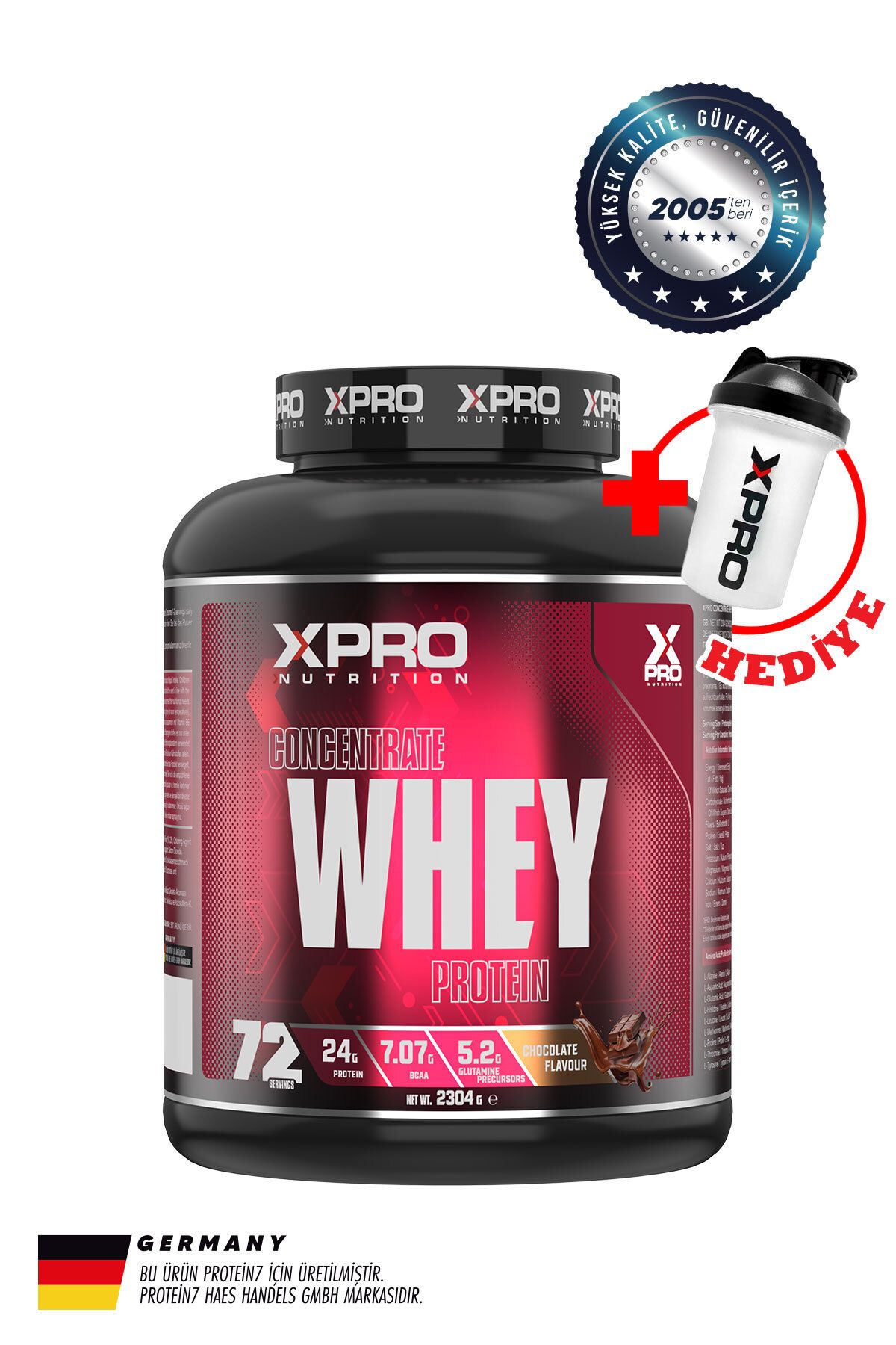 Xpro Nutrition Xpro Whey Protein Tozu 2304gr Çikolata Aromalı