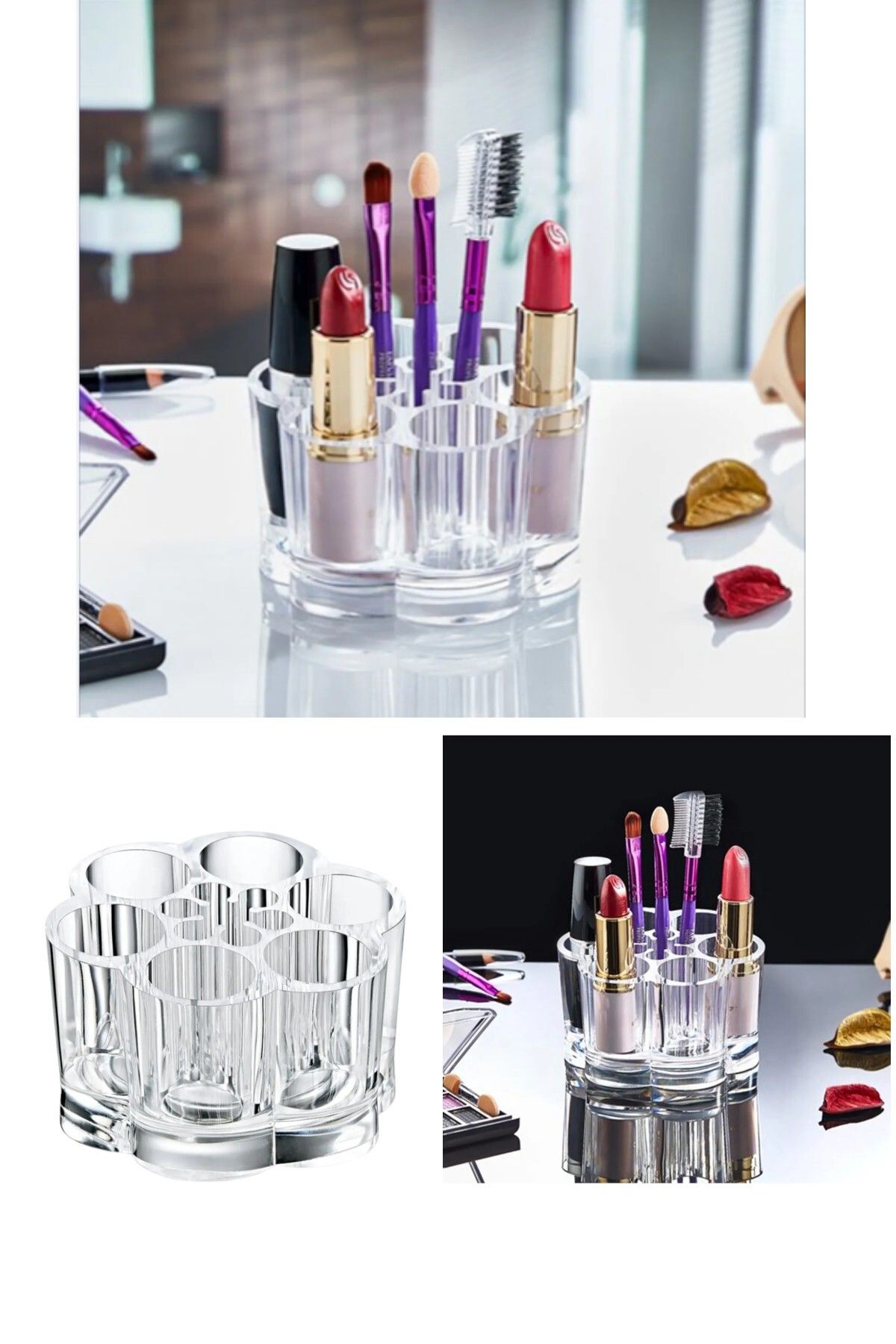 CocoVia Daisy Model Organizator De Machiaj Transparent Multifuncțional Organizator De Produse Cosmetice Organizator De Machiaj Pentru Stilou - One
