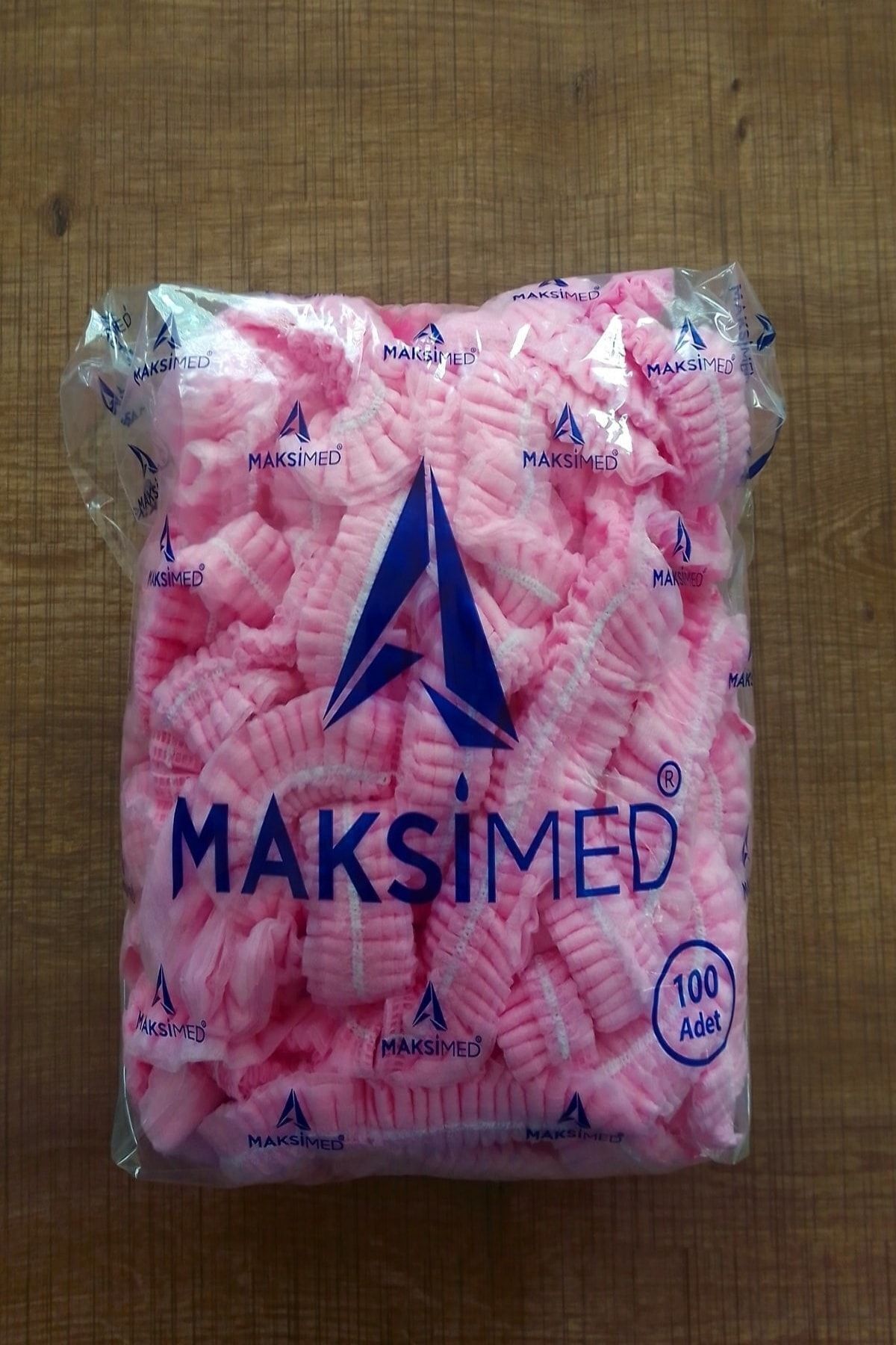 MAKSİMED Pembe 100lü Tela Bone Kullan At Tek Kullanımlık 100lü Bone