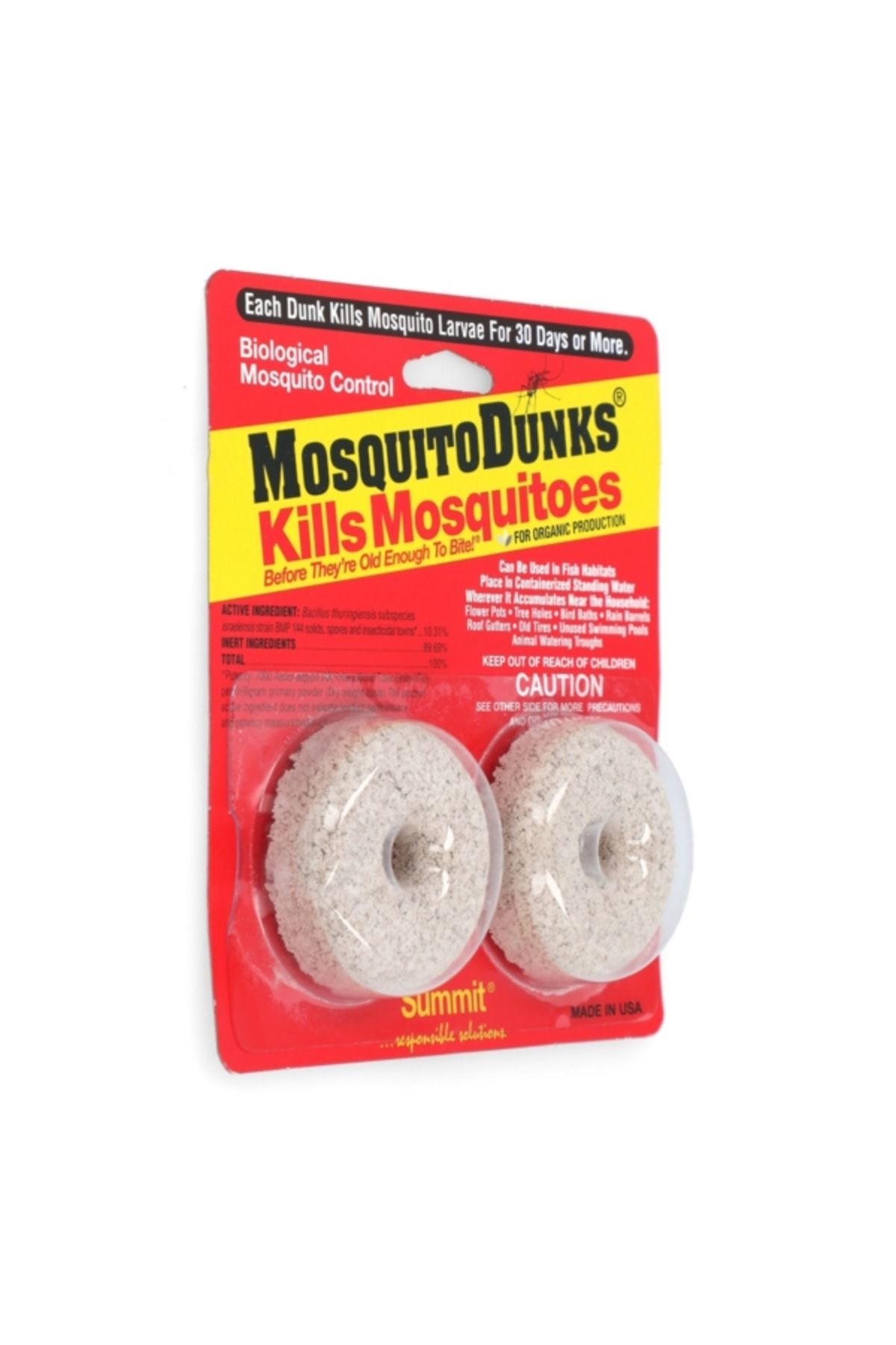 Summit-2-Piece Mosquito Dunk Biological Mosquito Killer 102-12 3