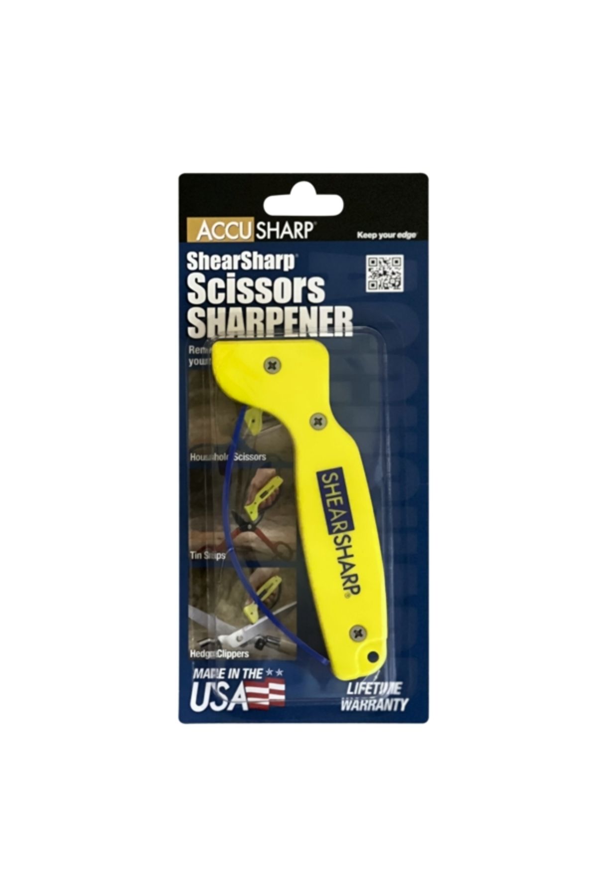 Accusharp-Scissors Sharpener with Ergonomic Handle and Finger Guard 2