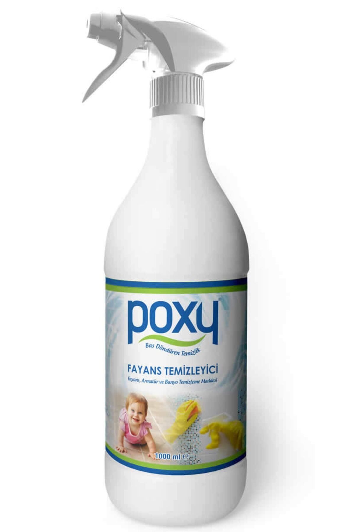 Poxy Banyo Fayans 1000 ml Kireç Çözücü Duşakabin Ağır Kirler Için Lavabo Klozet Derz Temizleyici