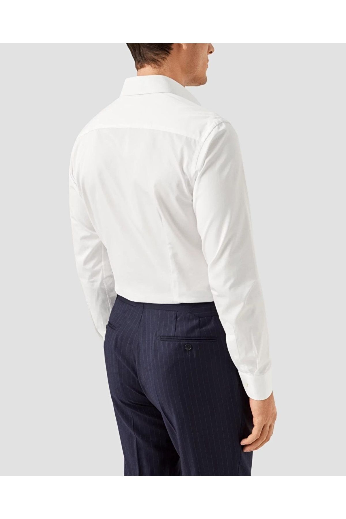 Eton-White Elevated Organic Cotton Shirt Size: 39 4