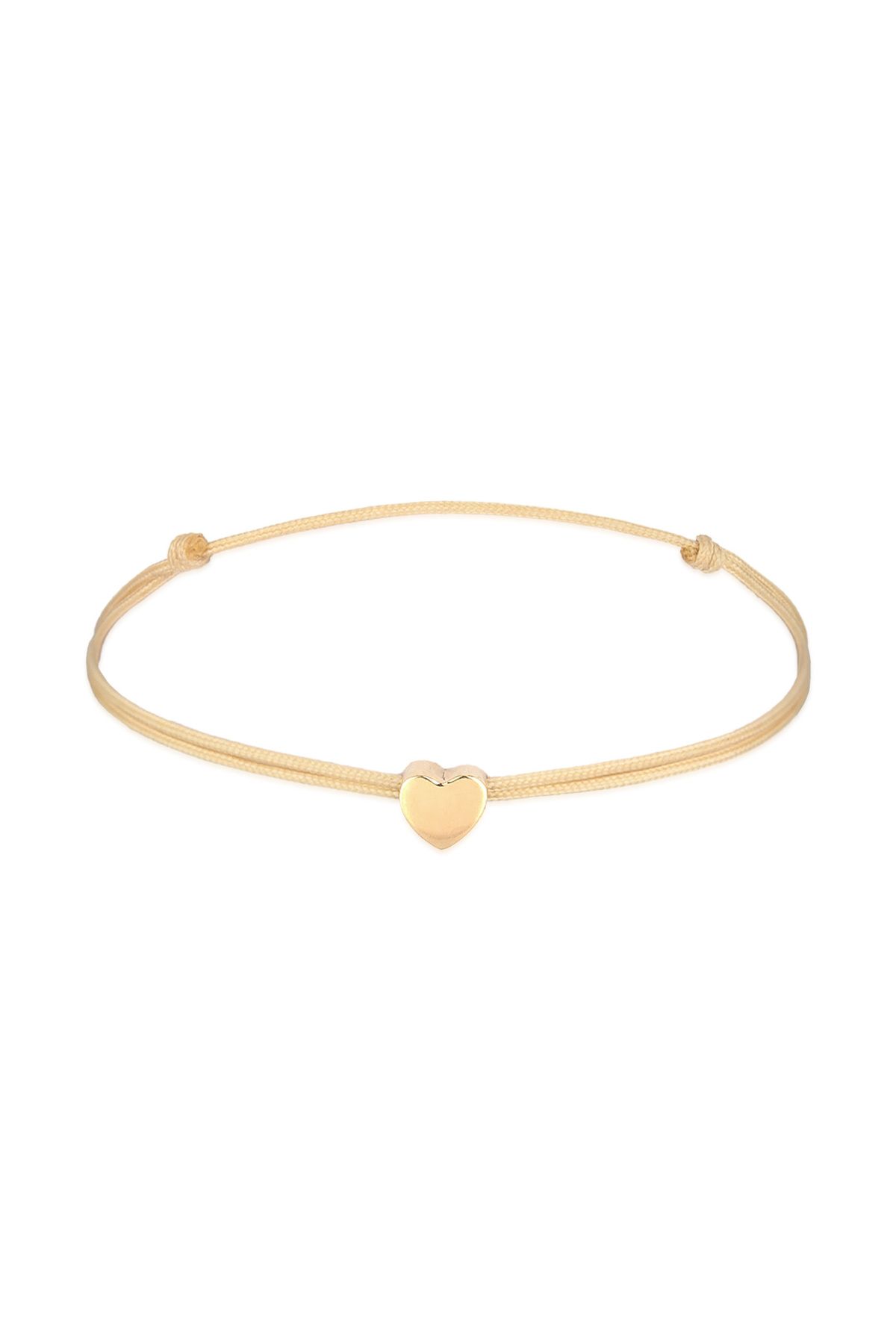 ELLI Bratara Dama Pandantiv Inima Elastic Basic Cu Nailon Albastru In Argint Sterling 925 Femeie - 16 cm