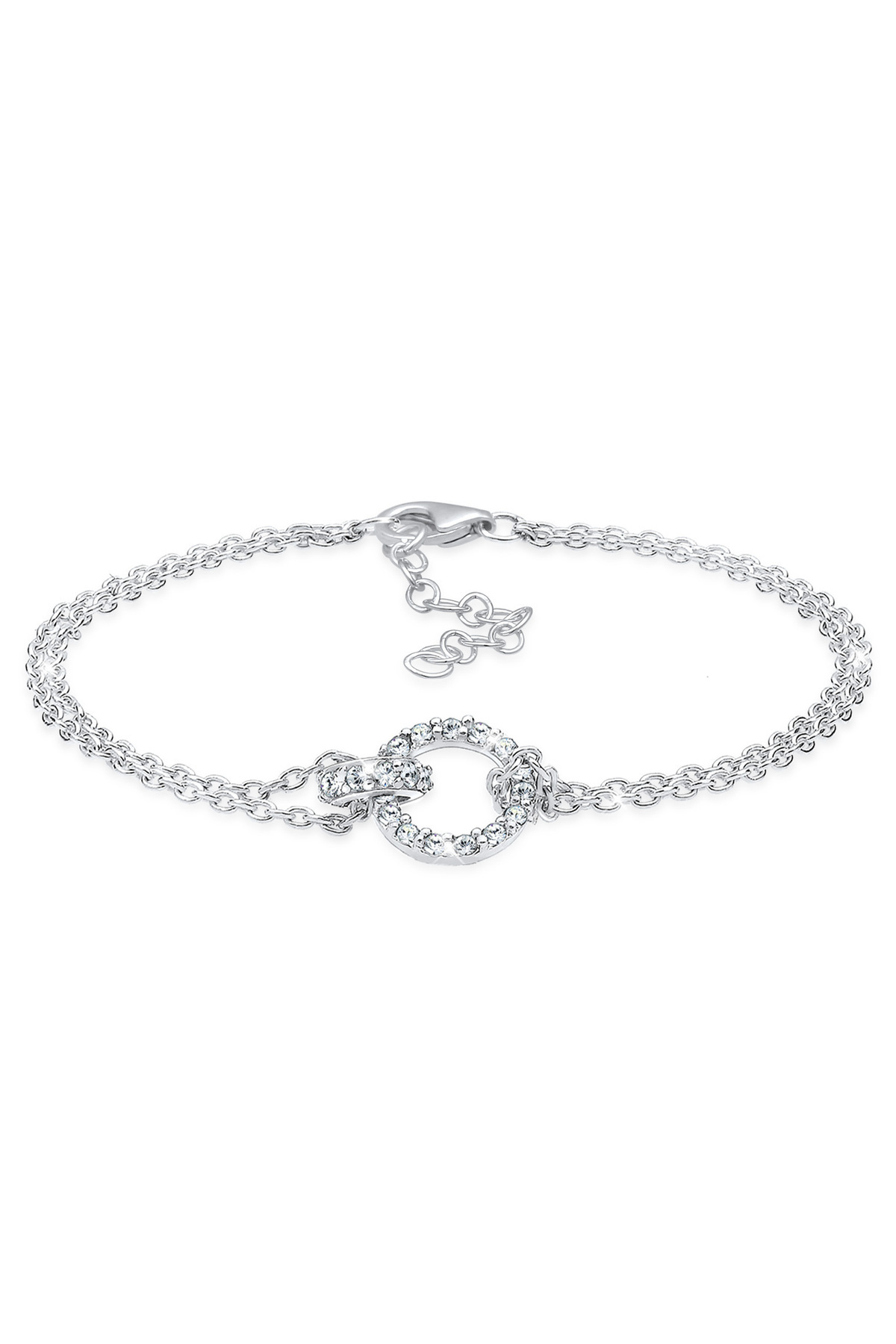 ELLI-Brățară de damă Cerc Strălucitor Elegant cu cristale din argint 925 1