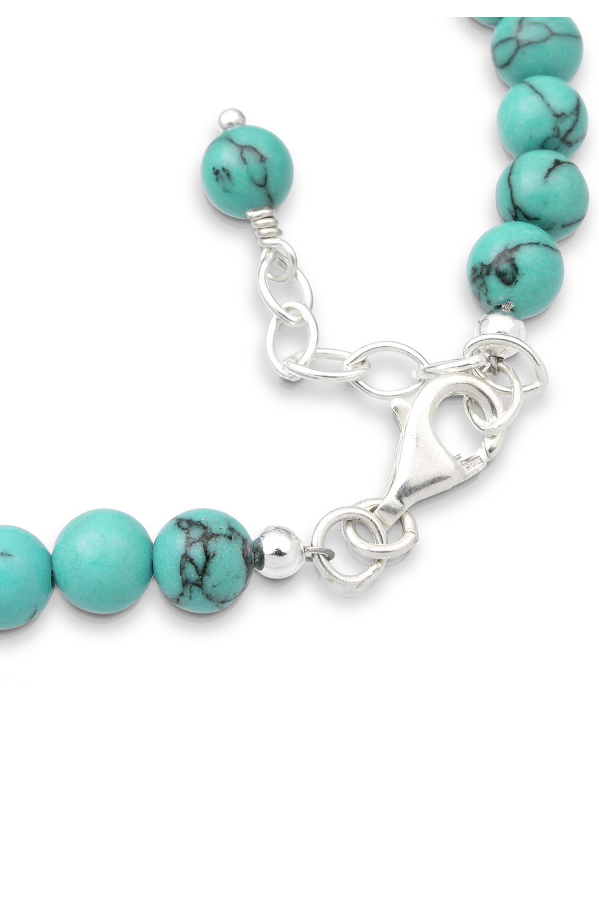 ELLI-Armband Kugel Boho Howlith 925 Sterling Silber 3