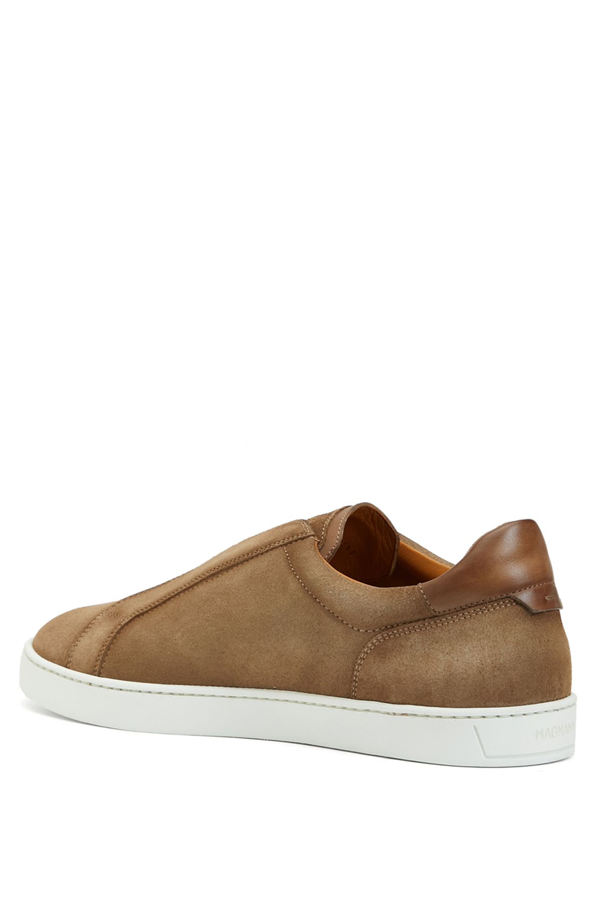 Magnanni-Beige Logo Detailed Men's Leather Sneaker Size: 46 3