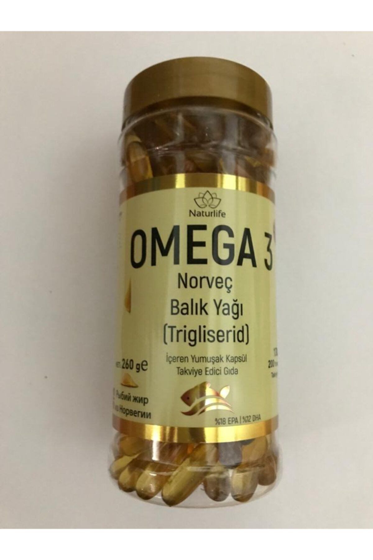 Naturlife-Norwegian Omega 3 Fish Oil - 200 Capsules 2