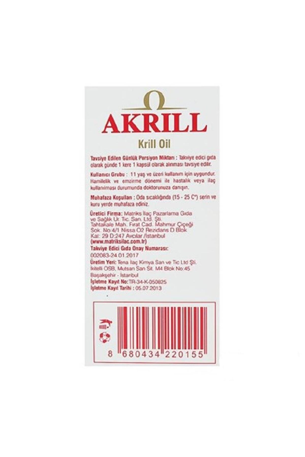 Matriks İlaç Akrill Krill Oil 30 Kapsül - Fiyatı, Yorumları