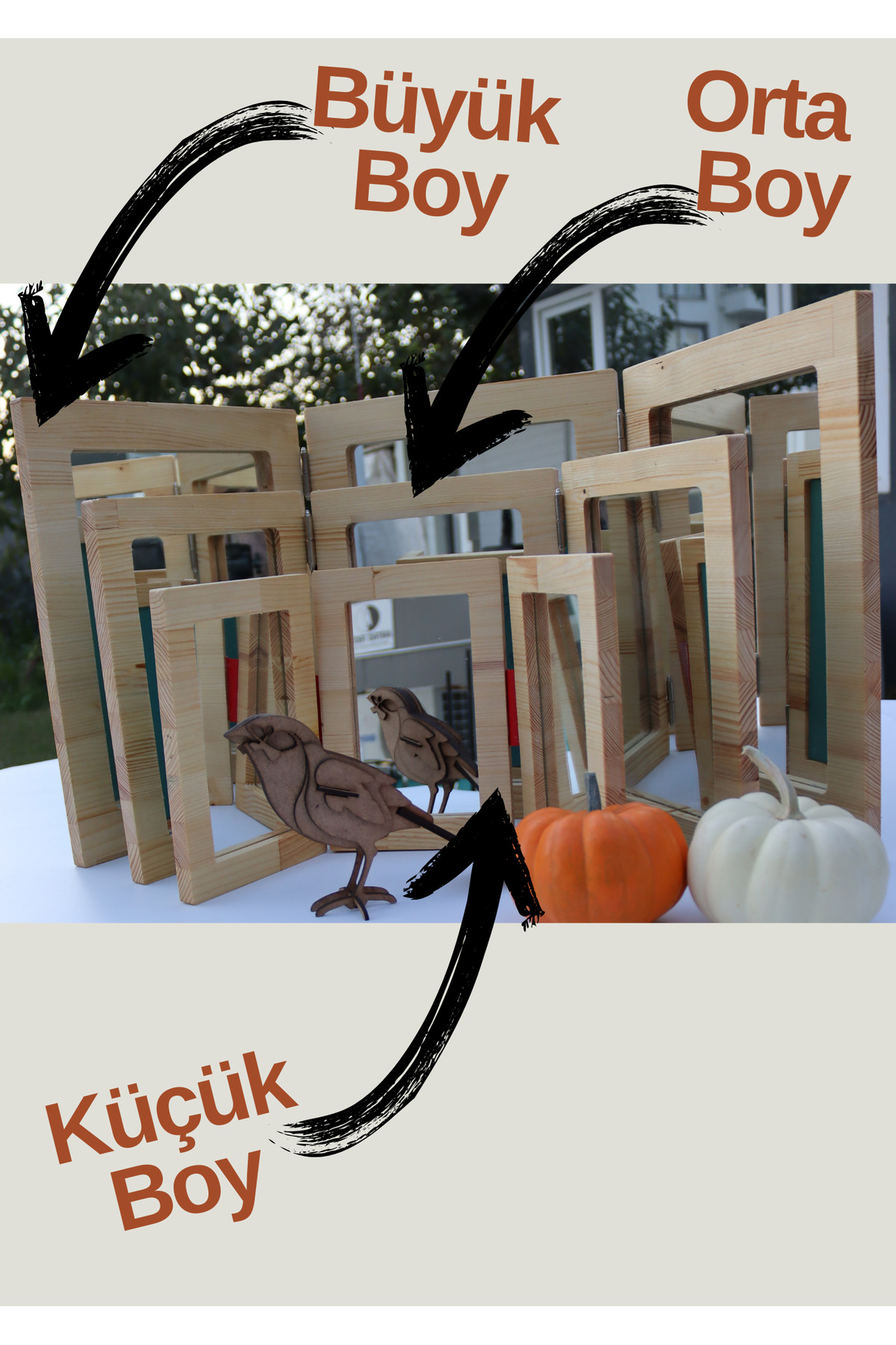 رویکرد رجیو امیلیا: مجموعه آینه سهتکه - اندازه متوسط (۲۱.۷×۲۹.۲ سانتیمتر)